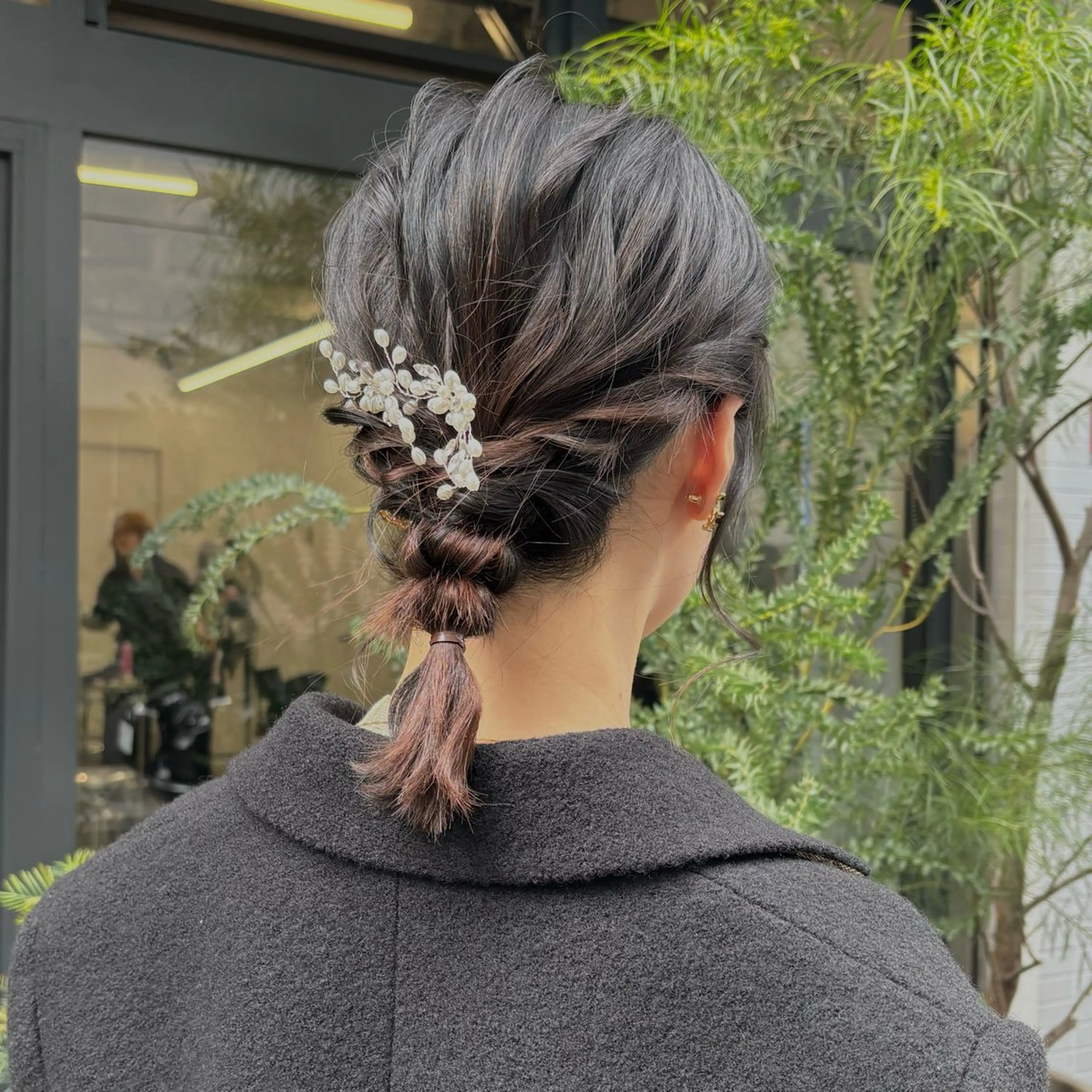 ヘアアレンジ ヘアセット Elme 蔵前所属・顔周りカット/透明感 カラー/rioのヘアスタイル