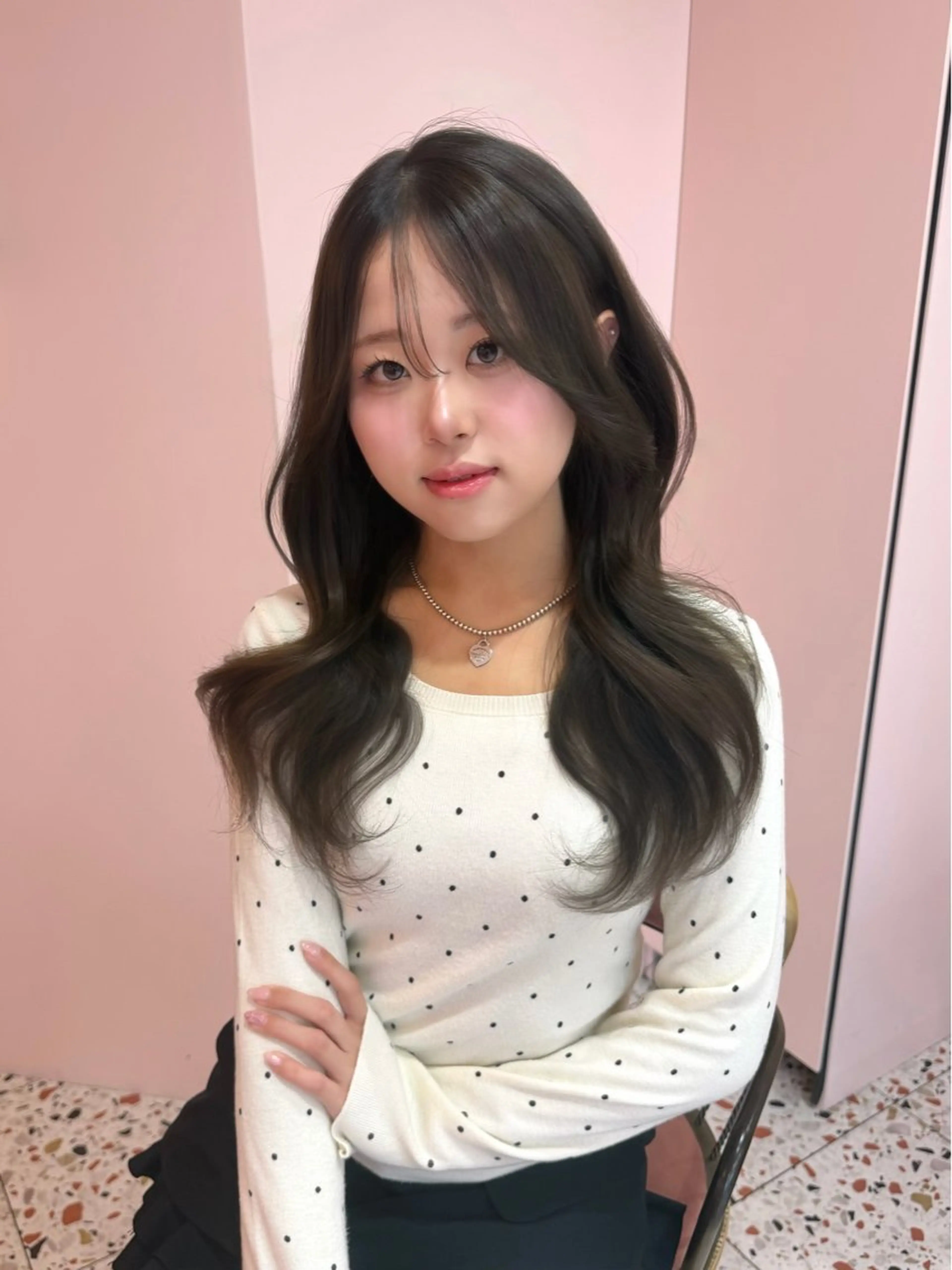 【ミニモ学割🌼】透明感たっぷりカラー✖️似合わせ💖盛れる前髪顔まわりカット💞の写真