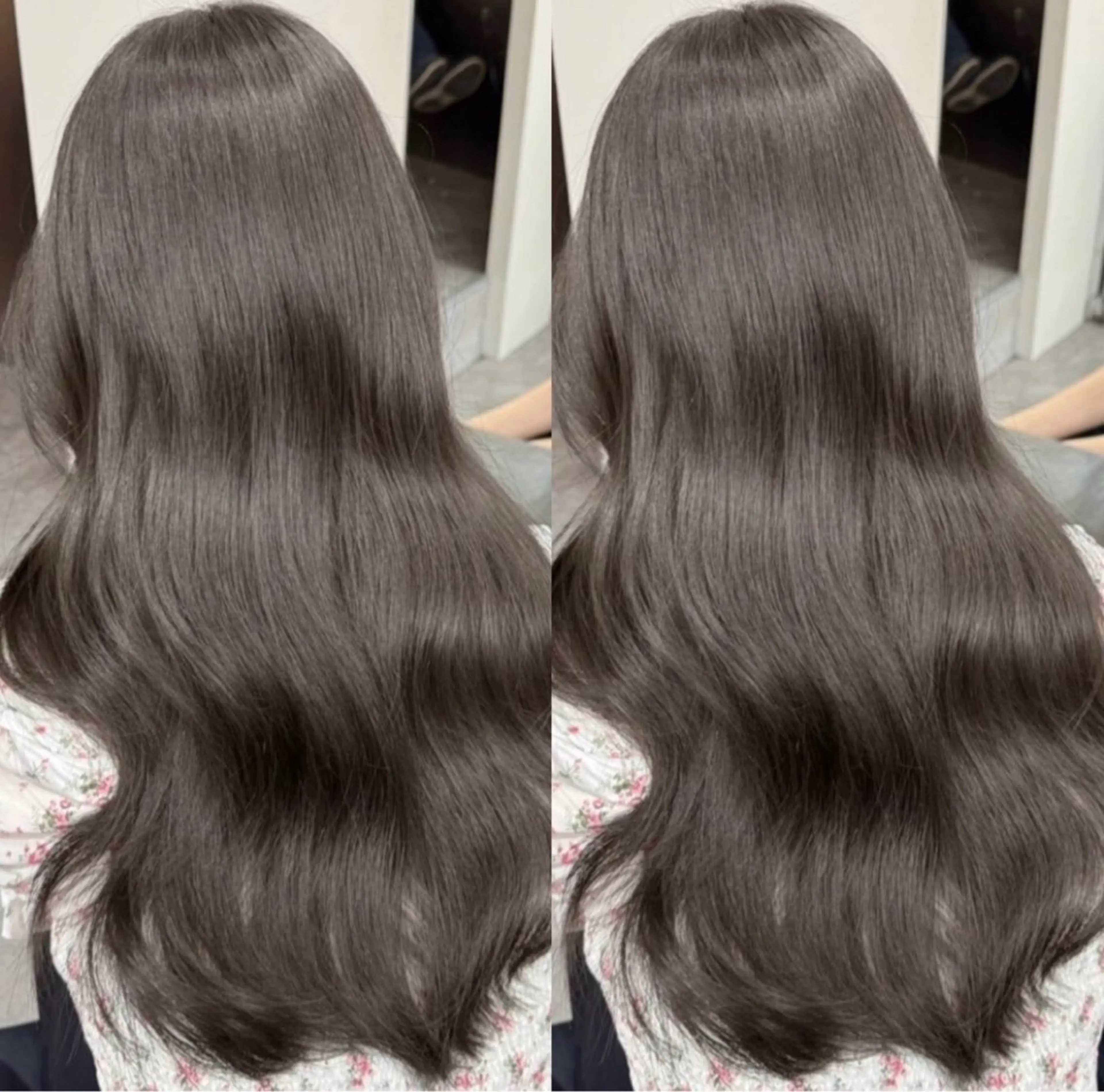 ロング ヘアカラー トリートメント 鈴音/reine 水光美髪ケア💎✨️のヘアスタイル