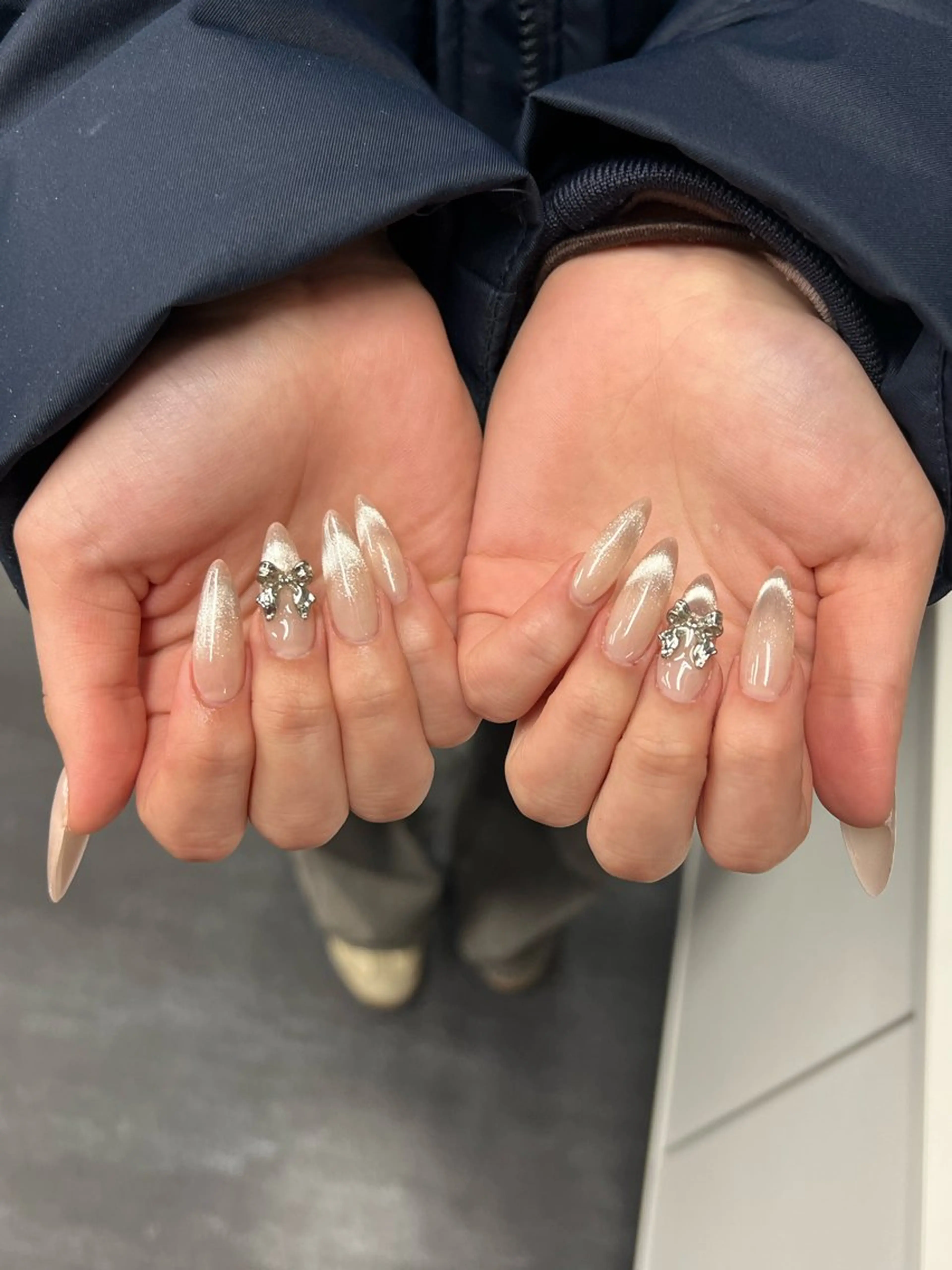 ネイル 韓国ネイル 持ち込み ニュアンスネイル ネイルチップ ハンドネイル Doraemi ANA.CHUOのネイルデザイン