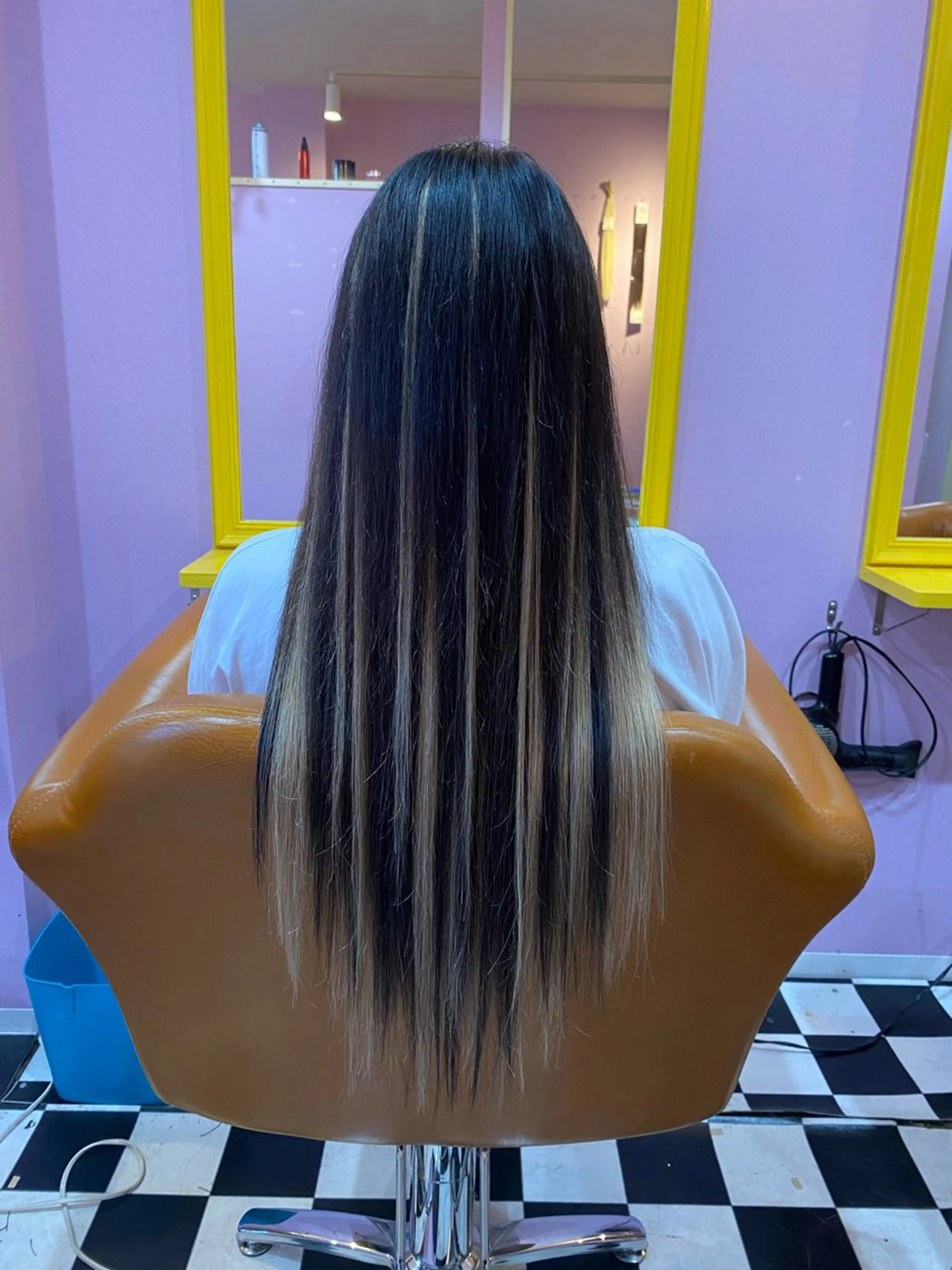 セミロング チビ編み込みエクステ どぅ〜す/YUIのヘアスタイル