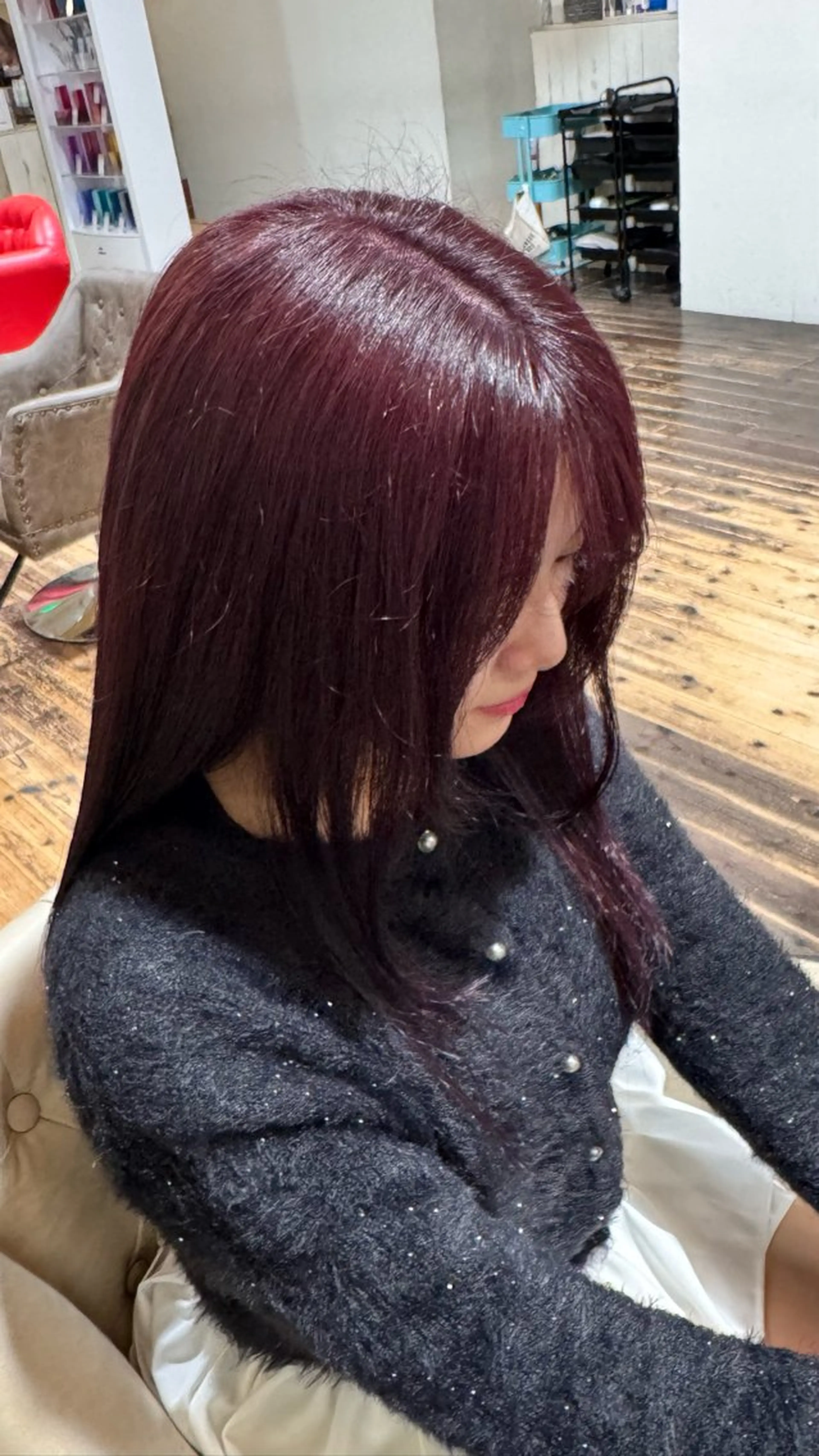 【3.4回目再来店クーポン】「深みのある暖色艶カラー」ダブルカラー(ブリーチなし)の写真