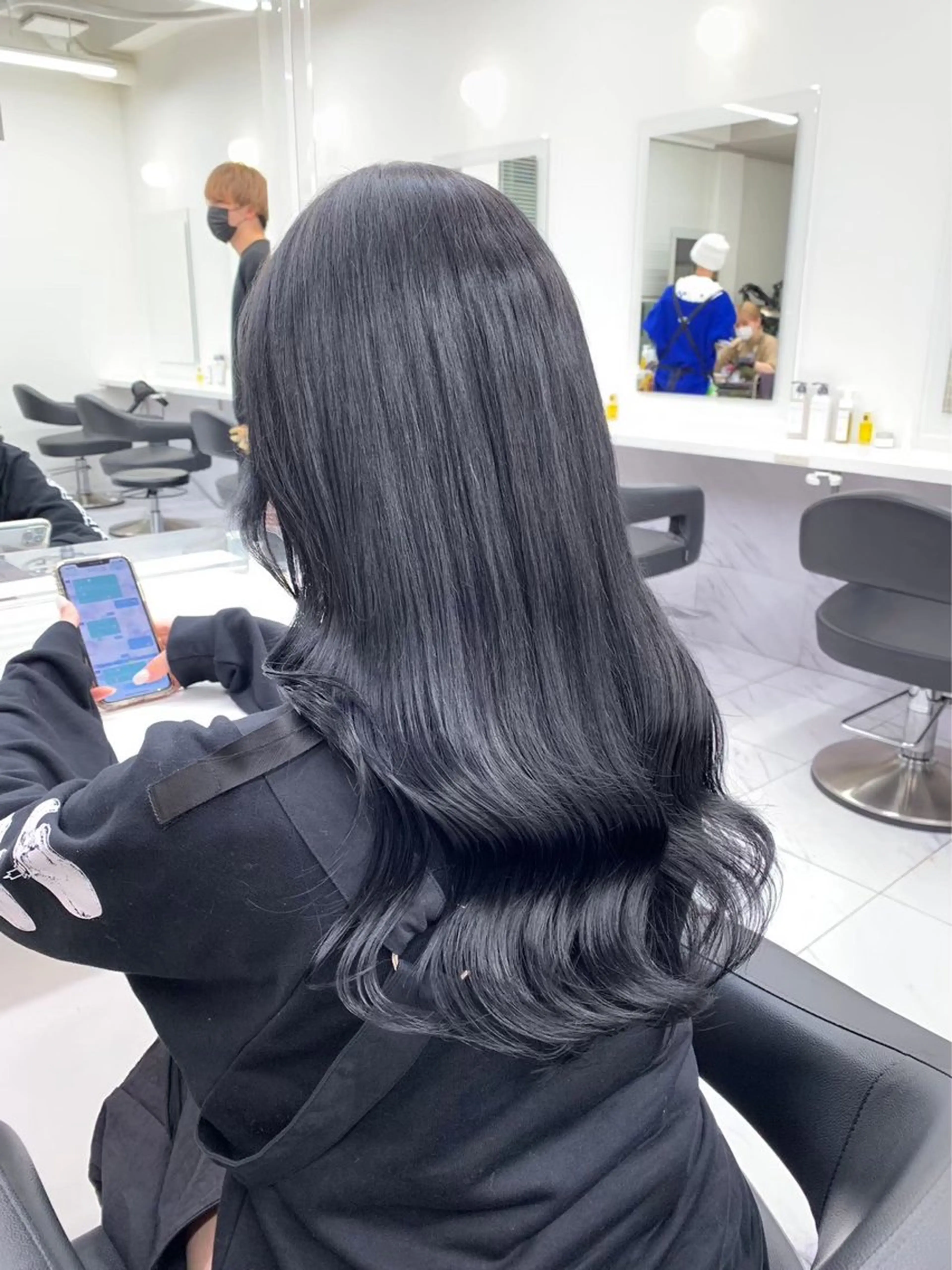 ロング カラー ブルーカラー 💖トレンド春夏 カラー💖FUTAのヘアスタイル