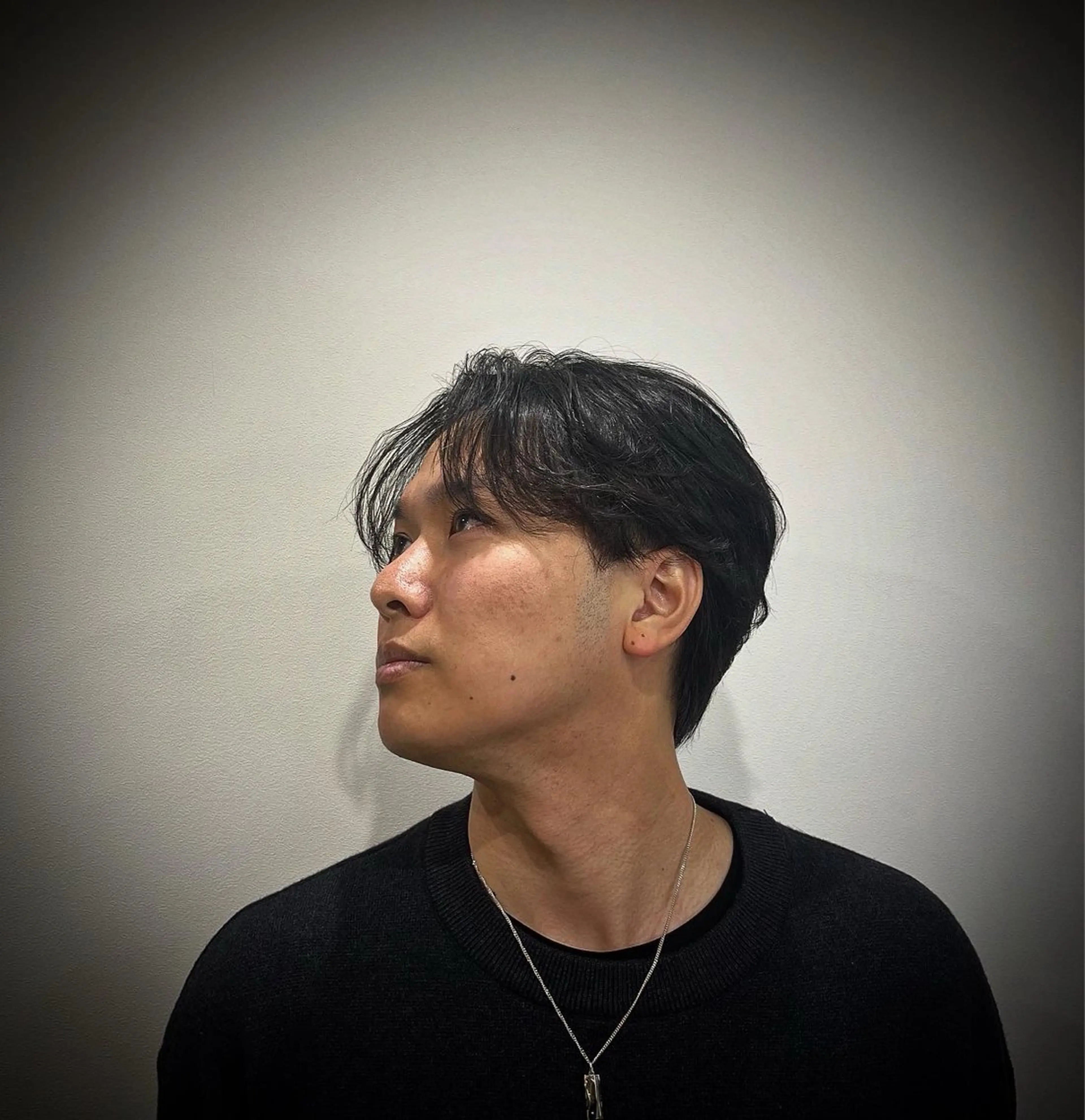 ミディアム パーマ メンズ ミディアムパーマ フェザーパーマ メンズパーマ カット パーマ 【メンズ特化】金沢 /片町　髙木　功基のヘアスタイル