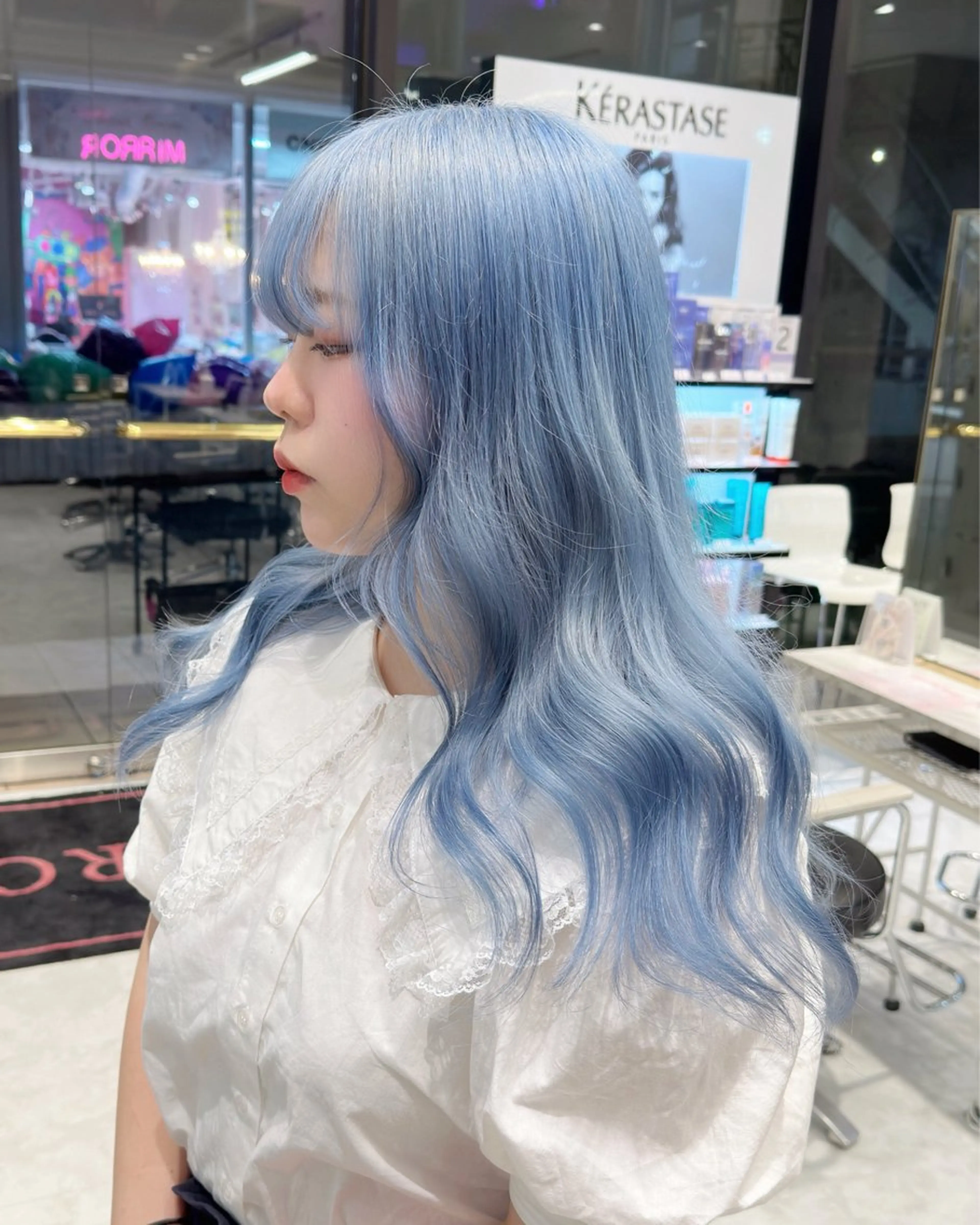 ロング ヘアカラー トリートメント 💖ムラ修正ブリーチ 💖【YUU】のヘアスタイル