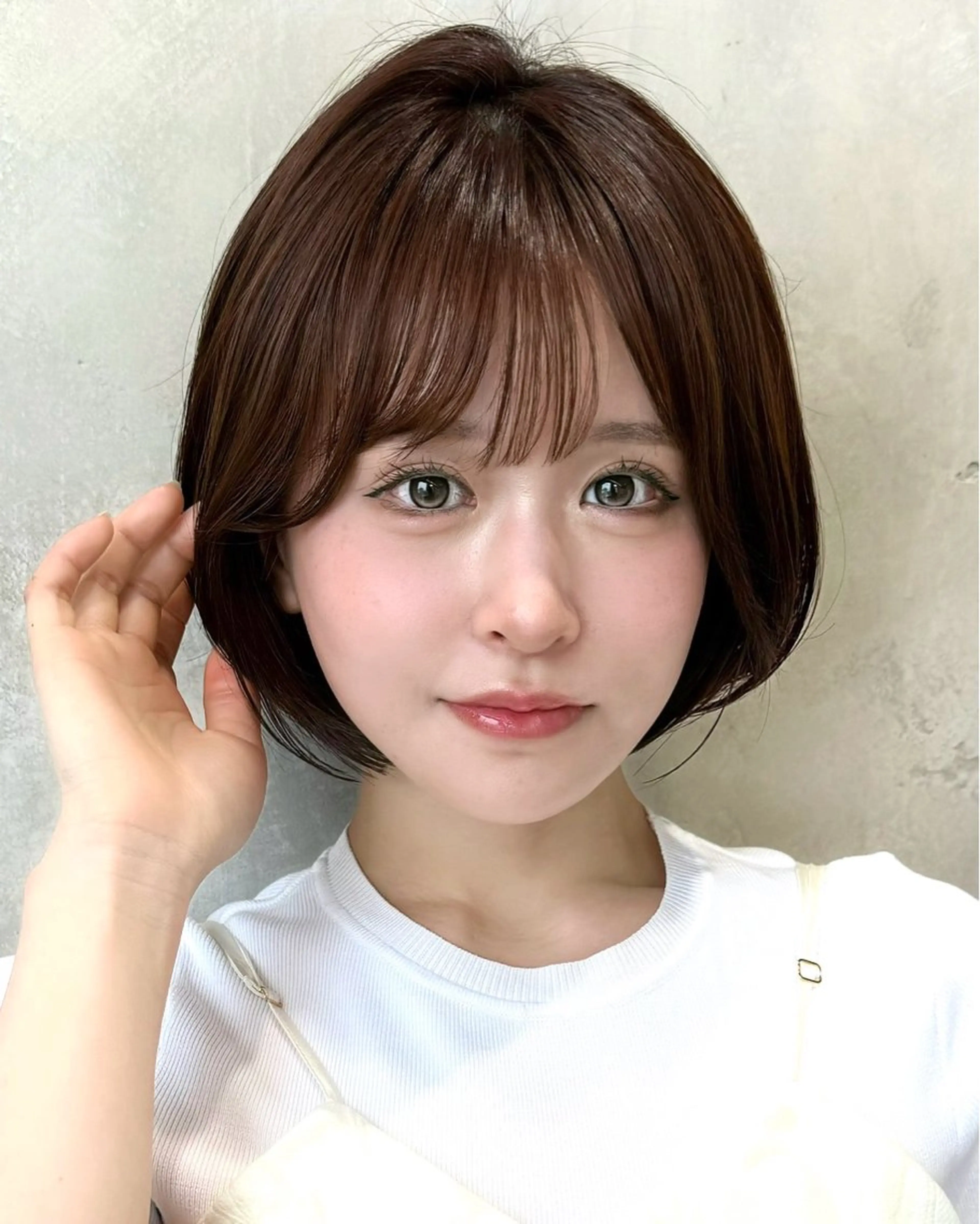 ショート カラー カット ヘアカラー トリートメント 💍新宿ショート 💍岩田莉奈のヘアスタイル
