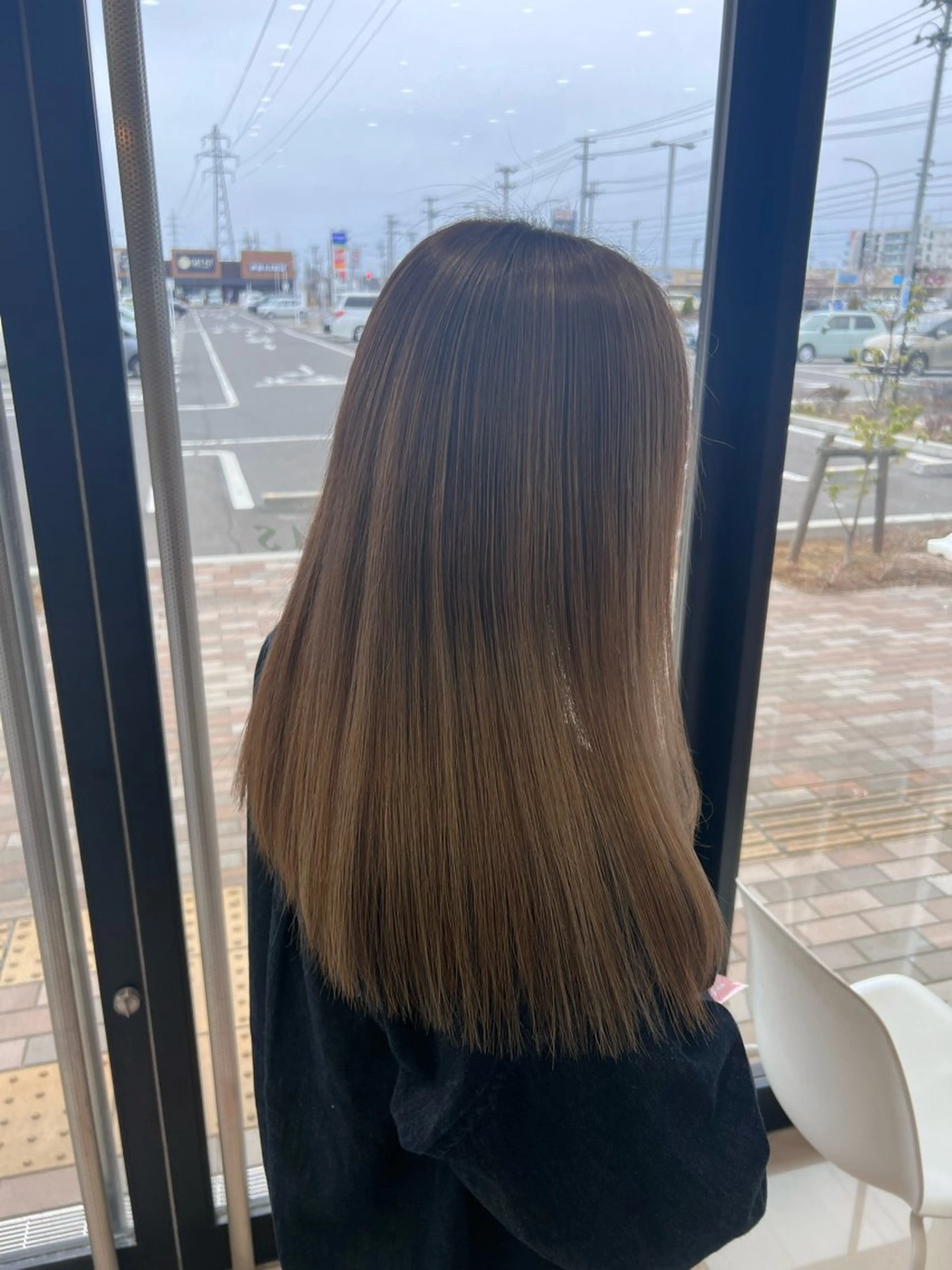 ロング カラー ヘアカラー 太白区/白髪ぼかし ハイライト/千葉達人のヘアスタイル