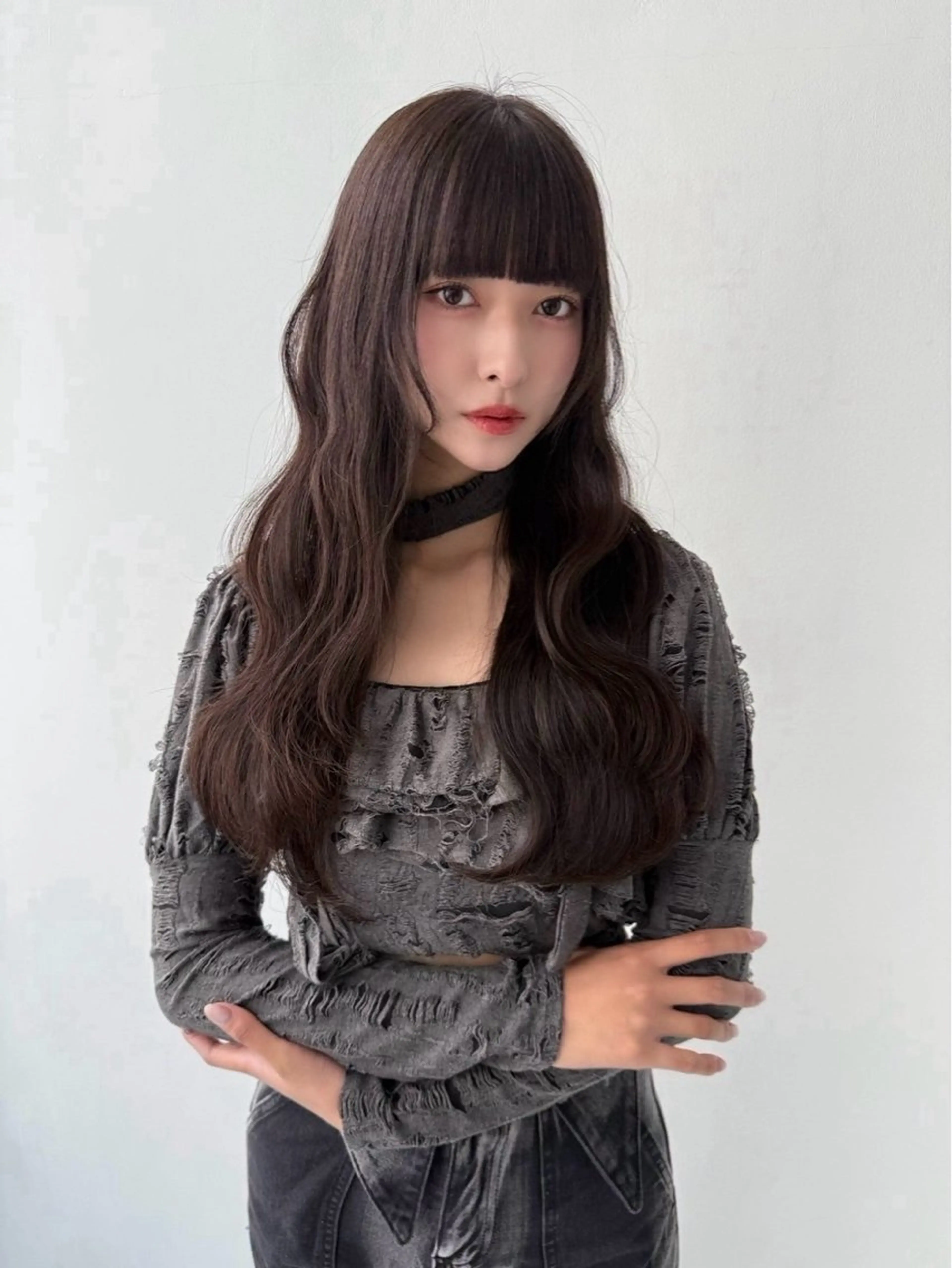 セミロング カット ヘアカラー レイヤーカット 特化美容師のヘアスタイル