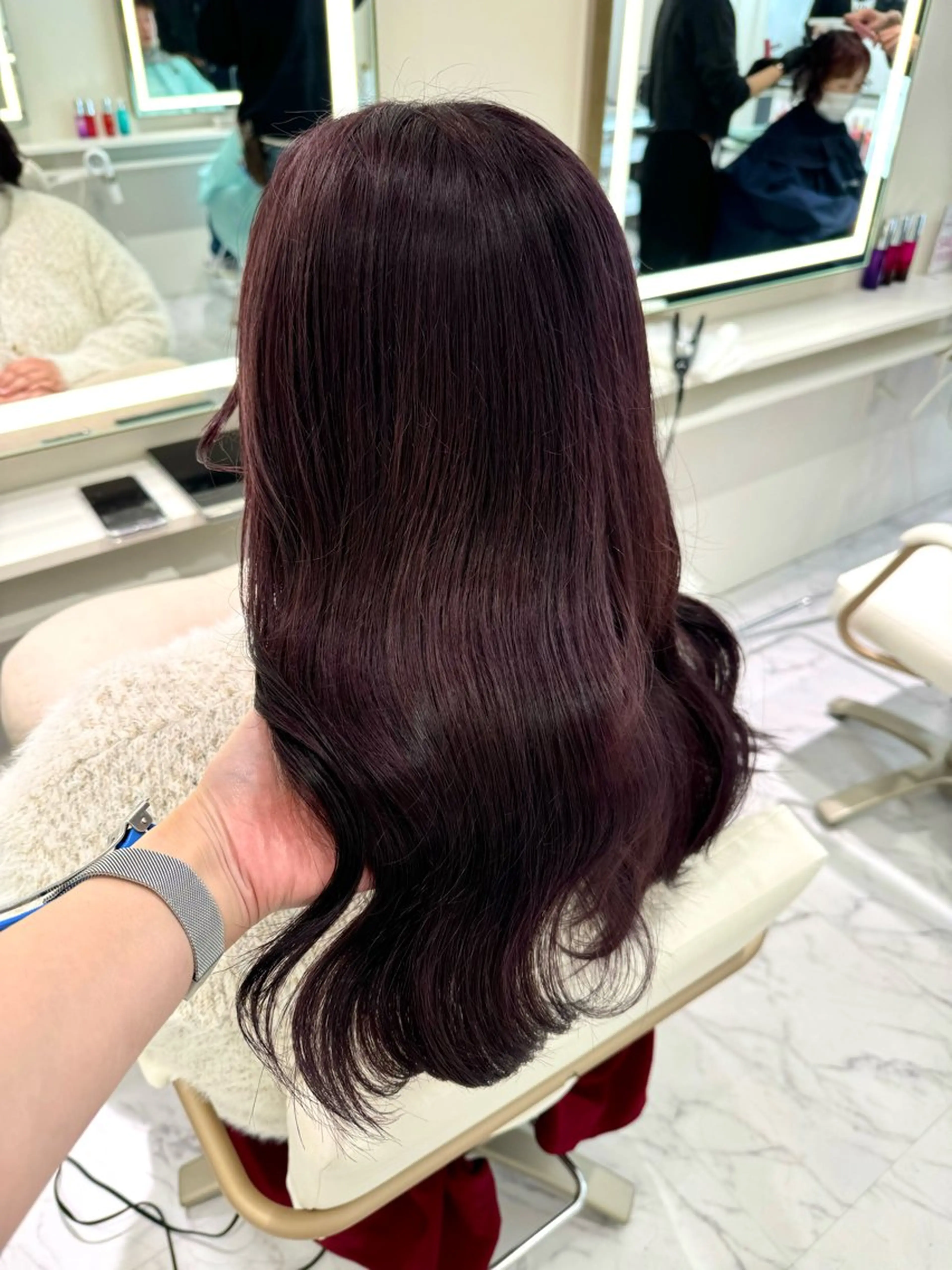 ロング カラー ヘアカラー ParveMix🍀 藤原愛未のヘアスタイル