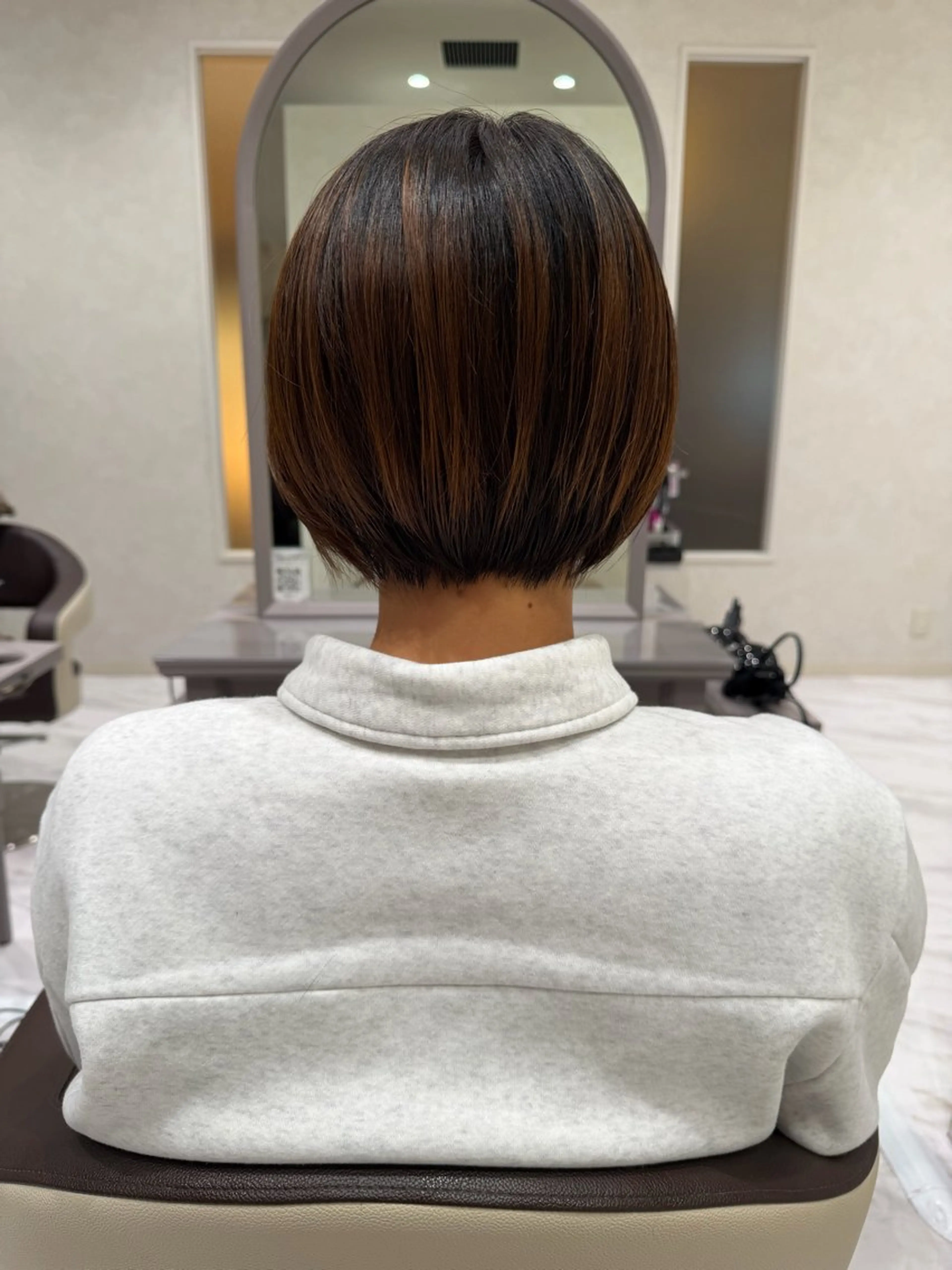 ショート カット ヘアカラー 韓国風🌷✨ 守屋紗希のヘアスタイル