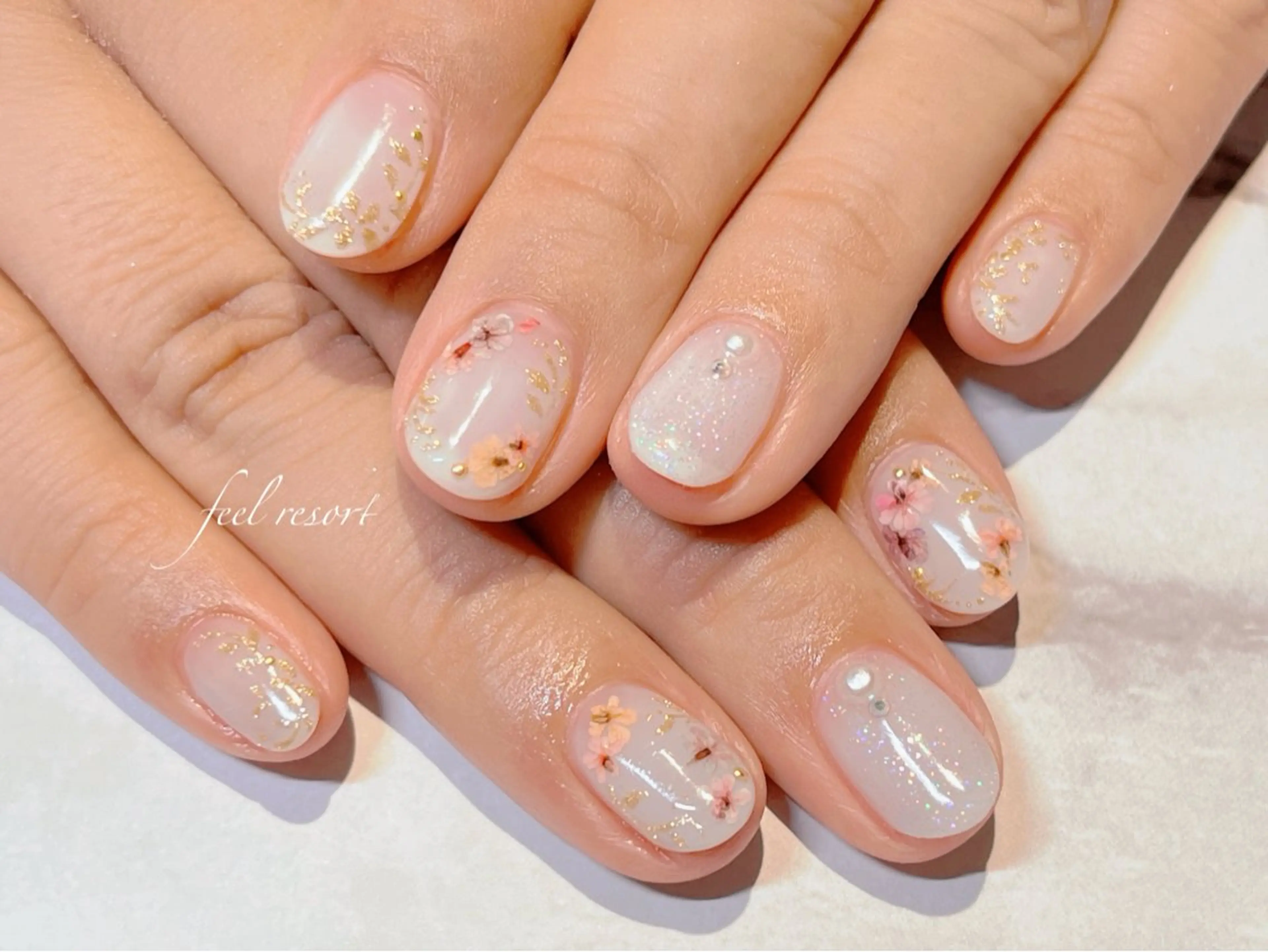 ネイル アートネイル 長さ出し フットネイル フレンチネイル ジェルネイル ハンドネイル Lien（リアン） 銀座駅6分のネイルデザイン