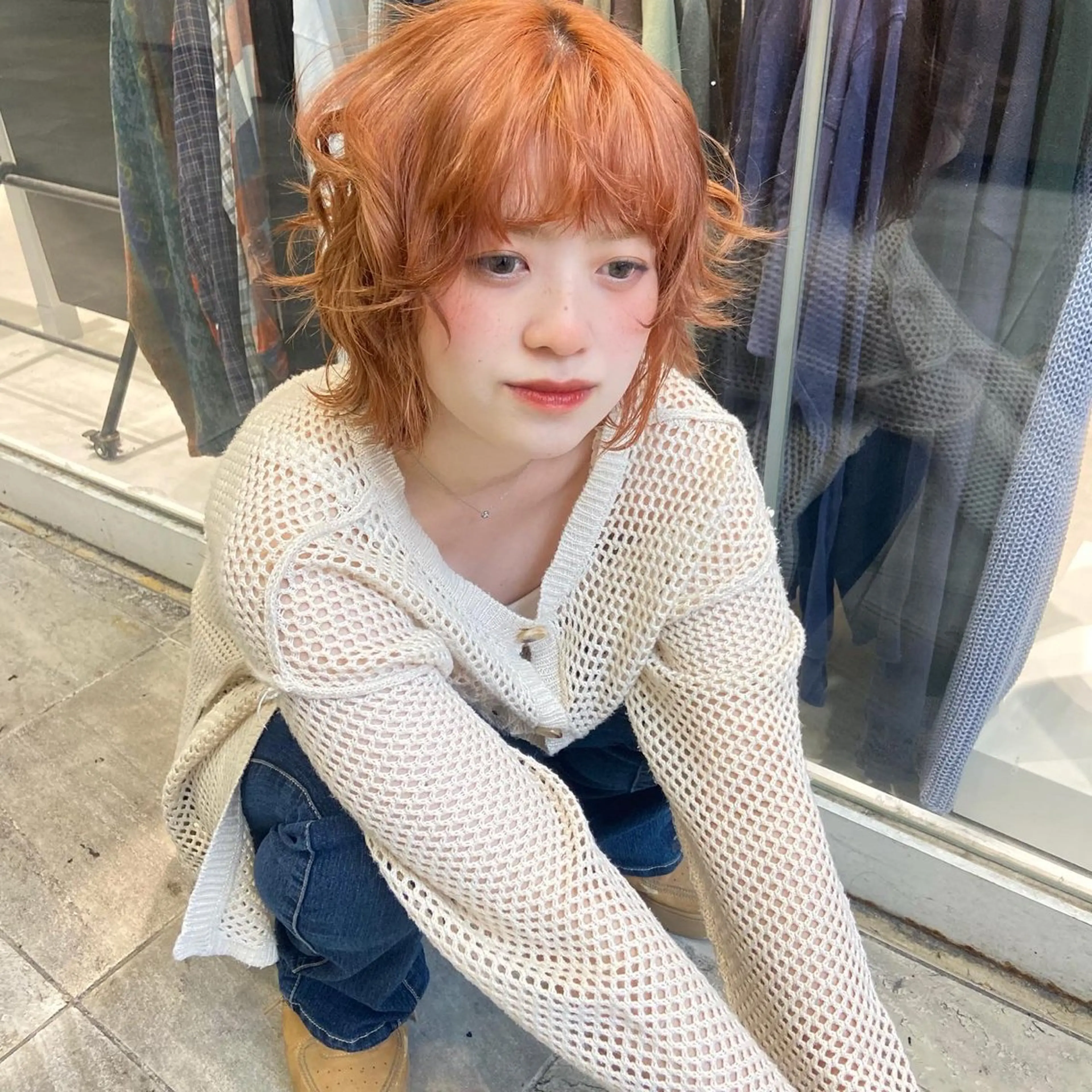 ショート カラー パーマ ヘアアレンジ 🌼似合わせのプロ 心斎橋/rena🌼のマツエク・マツパデザイン