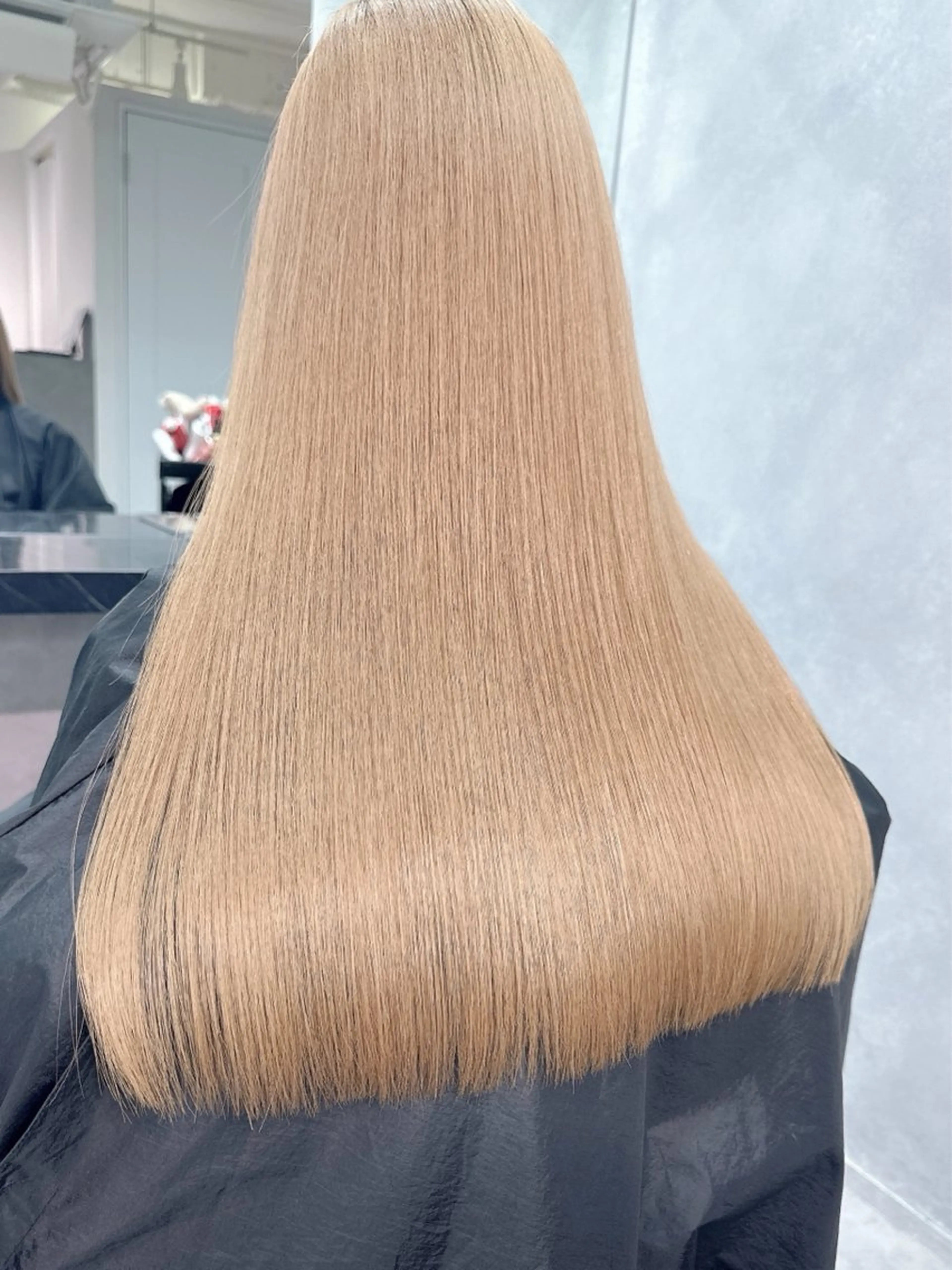 ロング 伸ばしかけ 髪質改善 ロング 縮毛矯正 トリートメント 縮毛矯正 トリートメント LUANA/千種 竹内康のヘアスタイル