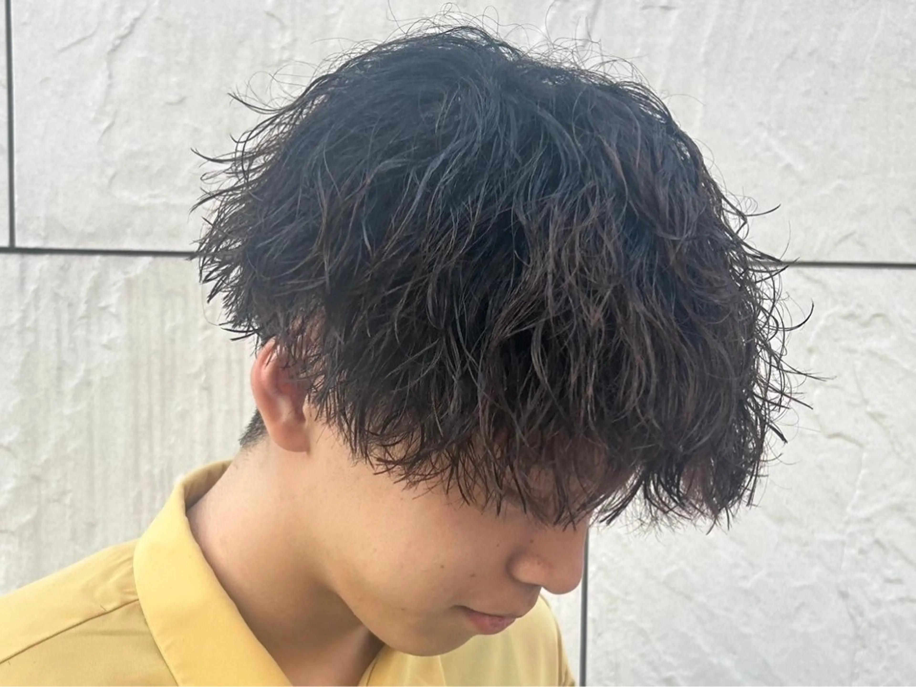 ミディアム パーマ メンズ カット パーマ トリートメント ヘアセット メンズパーマ特化 🔥韓国ヘア職人🔥のヘアスタイル