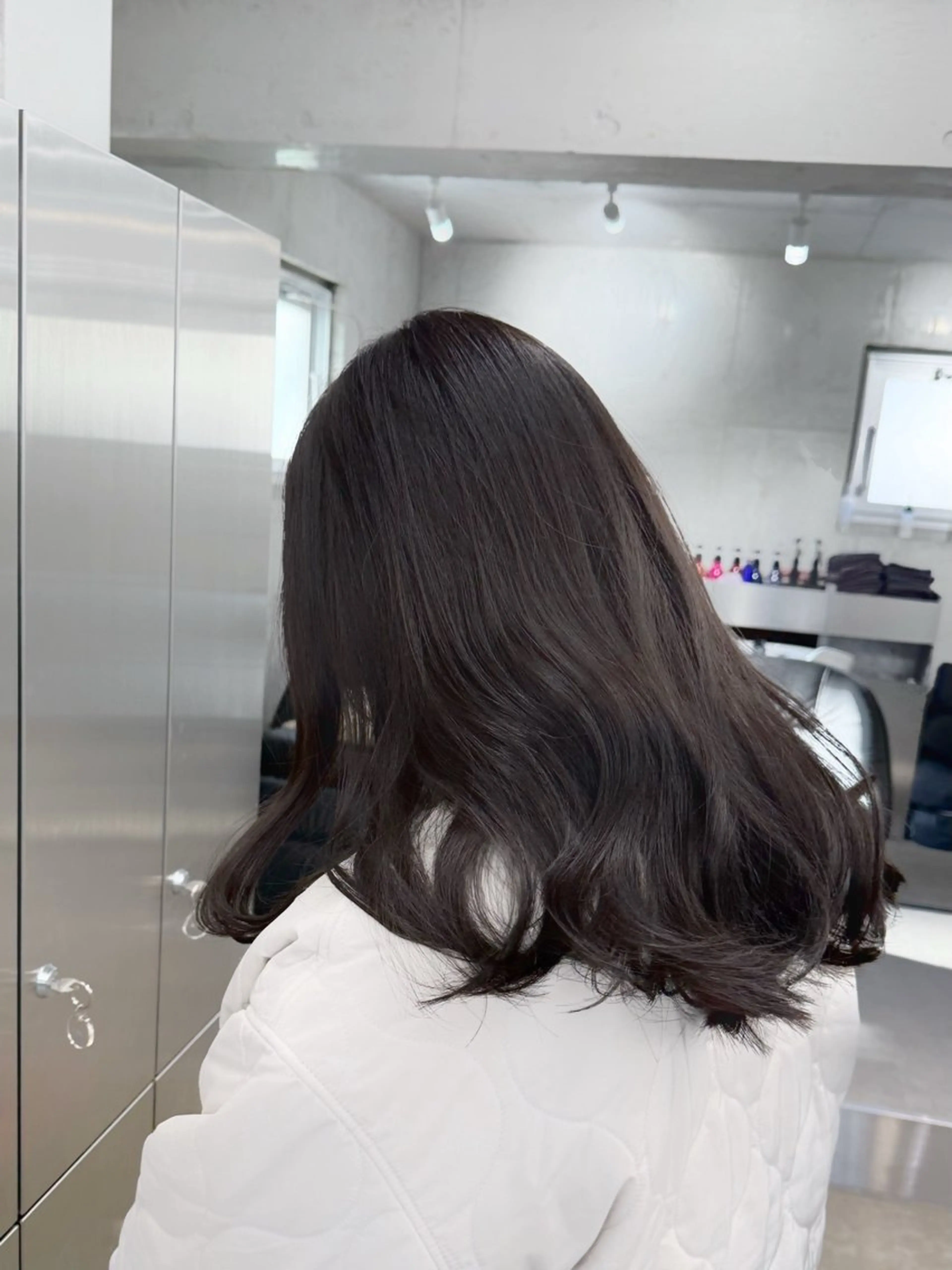 ミディアム カラー グレージュ ヘアカラー トリートメント 高橋大樹/グレージュ 透明感/髪質改善のヘアスタイル