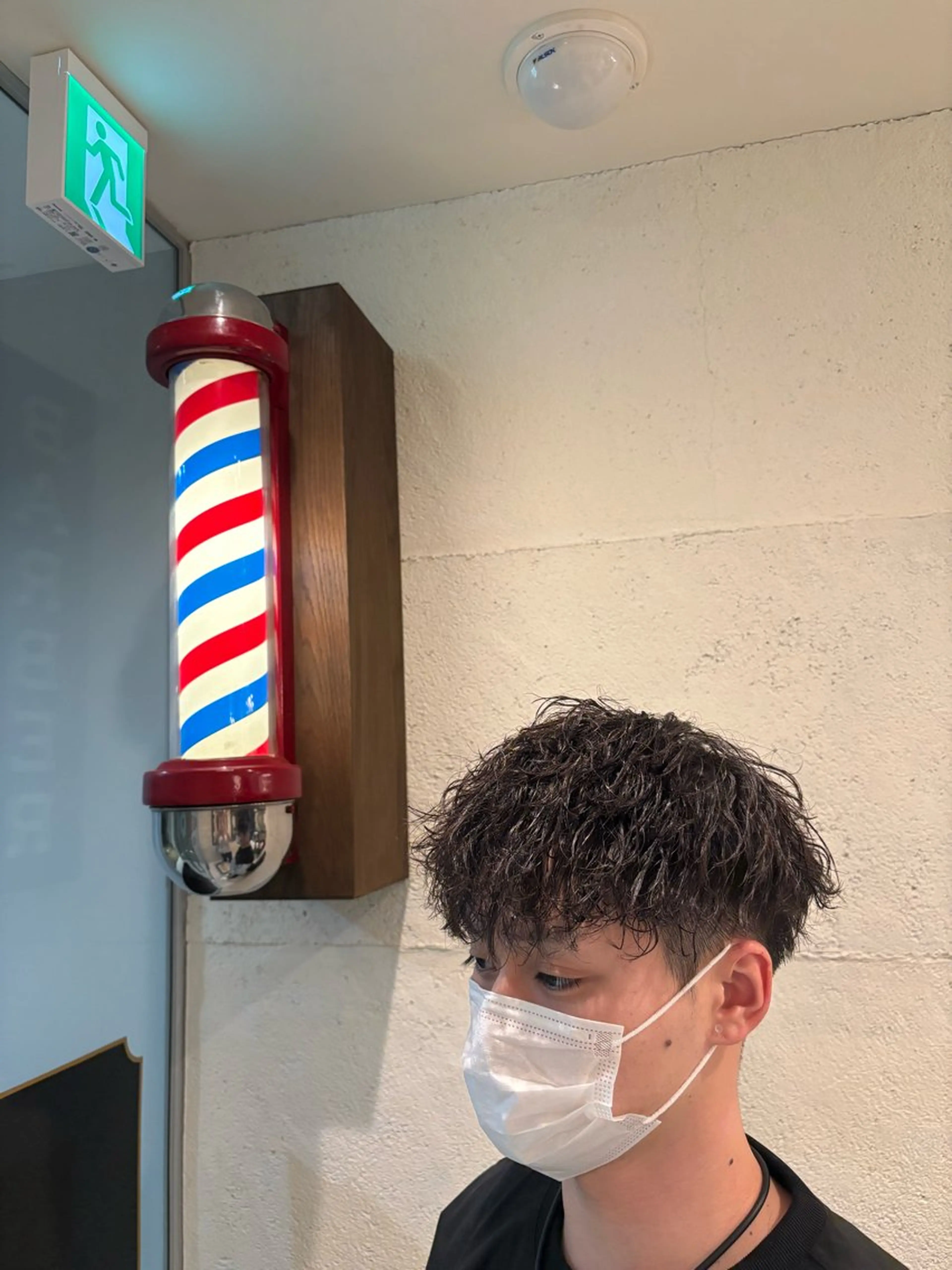 ショート パーマ 浦田 悠真のヘアスタイル