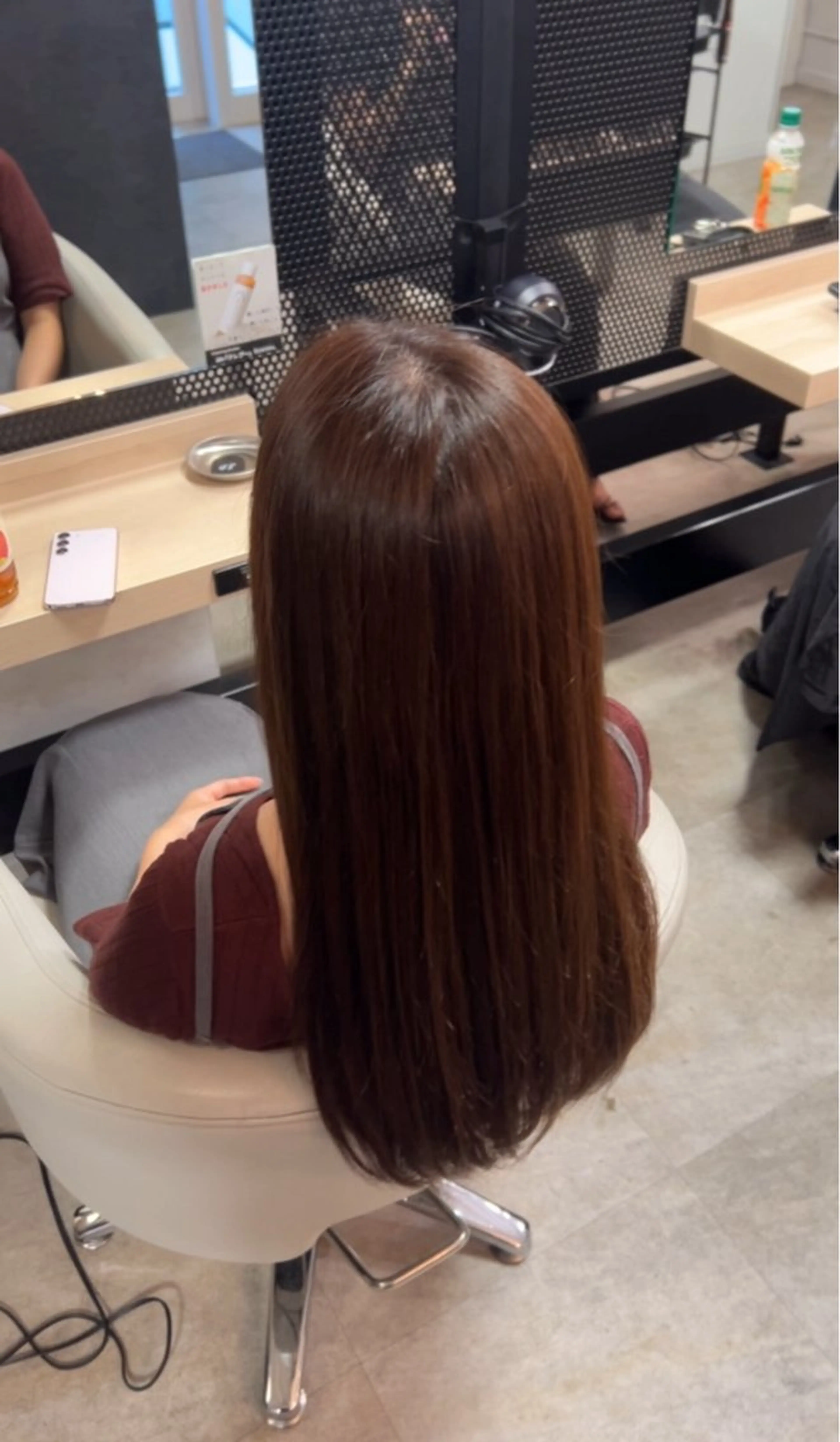 ロング 縮毛矯正 縮毛•ハイトーン ・着付け Runaのヘアスタイル