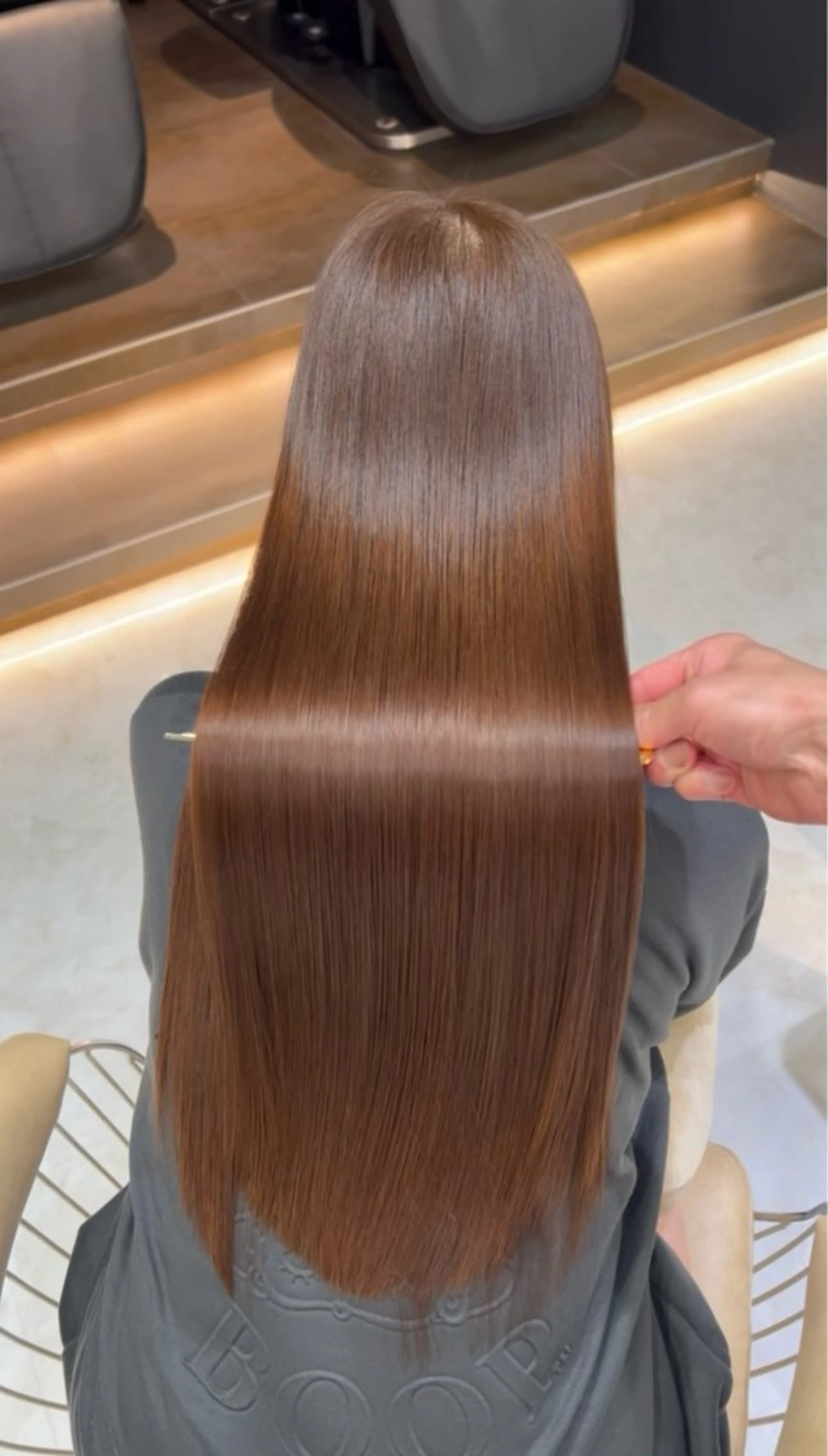 【幹細胞補修ケアコース】✨骨格補正カット✂️＋りんご幹細胞集中補修🍎ナノスチーム＆超音波高浸透の写真