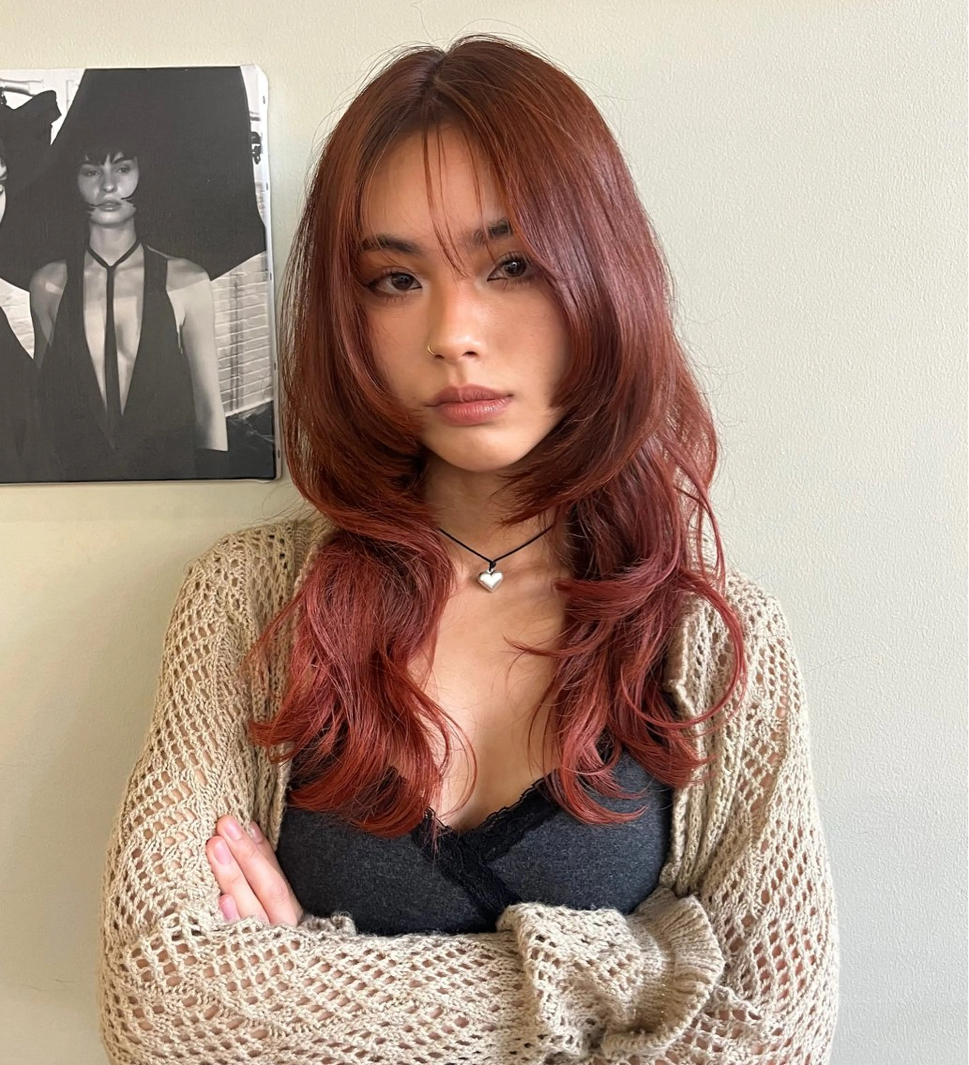 セミロング カラー ブリーチ グラデーションカラー ヘアカラー トリートメント ✨艶々ケア カラー🎀ミカゼのヘアスタイル