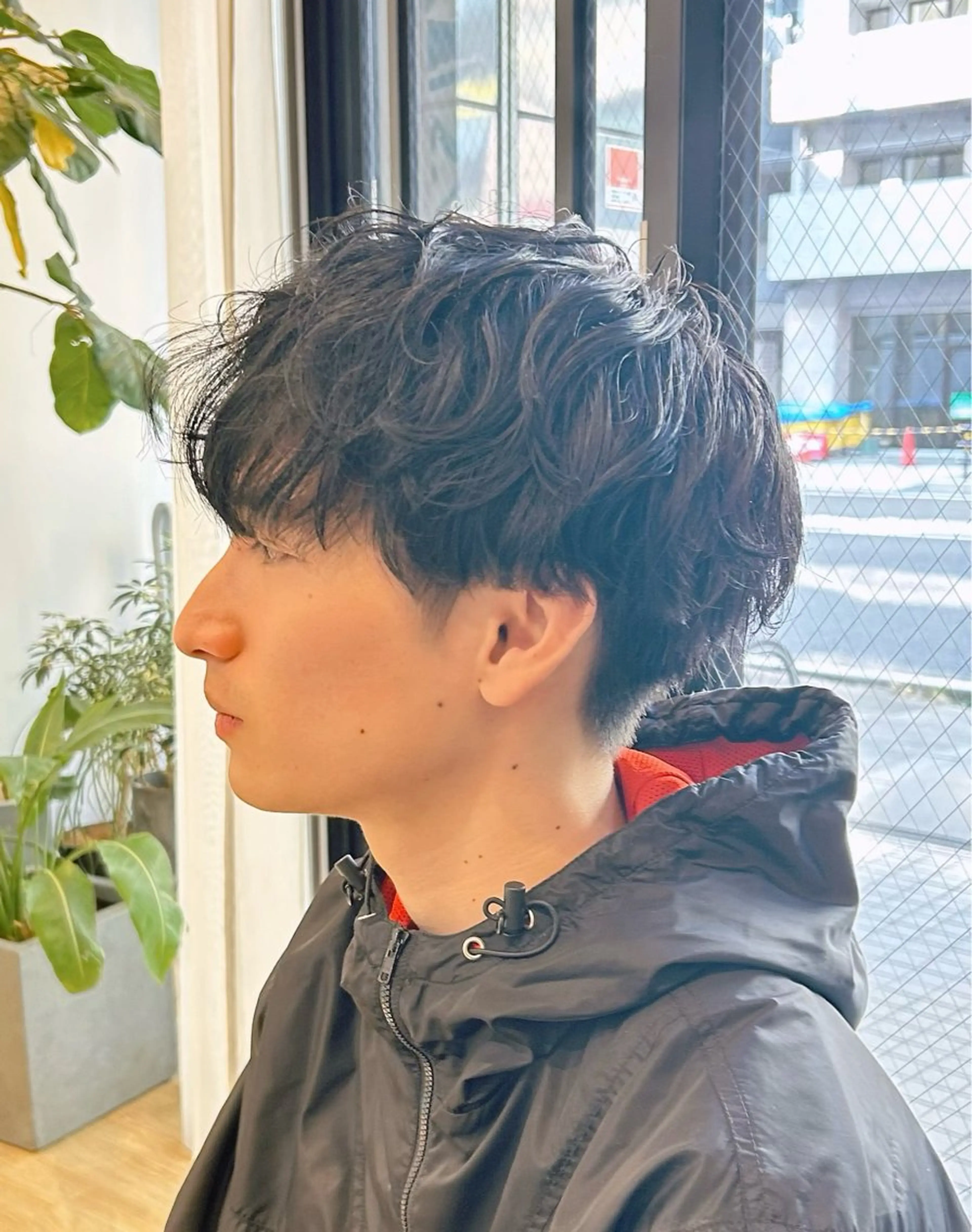 ショート カラー パーマ メンズ calna by ELMO  上ノ井のヘアスタイル