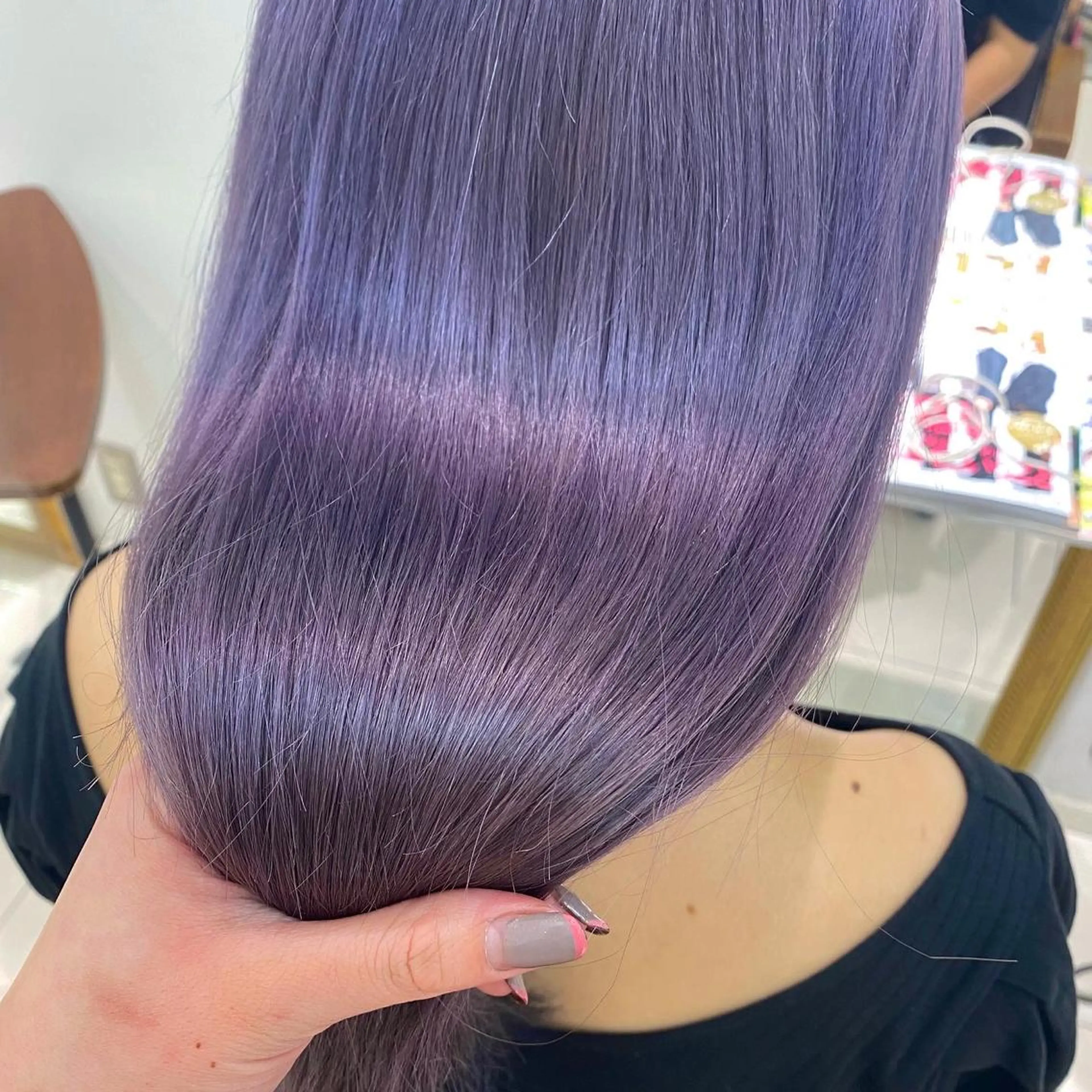 ロング カラー ヘアカラー トリートメント 透明感カラー 古山 結季🌙🖤のヘアスタイル