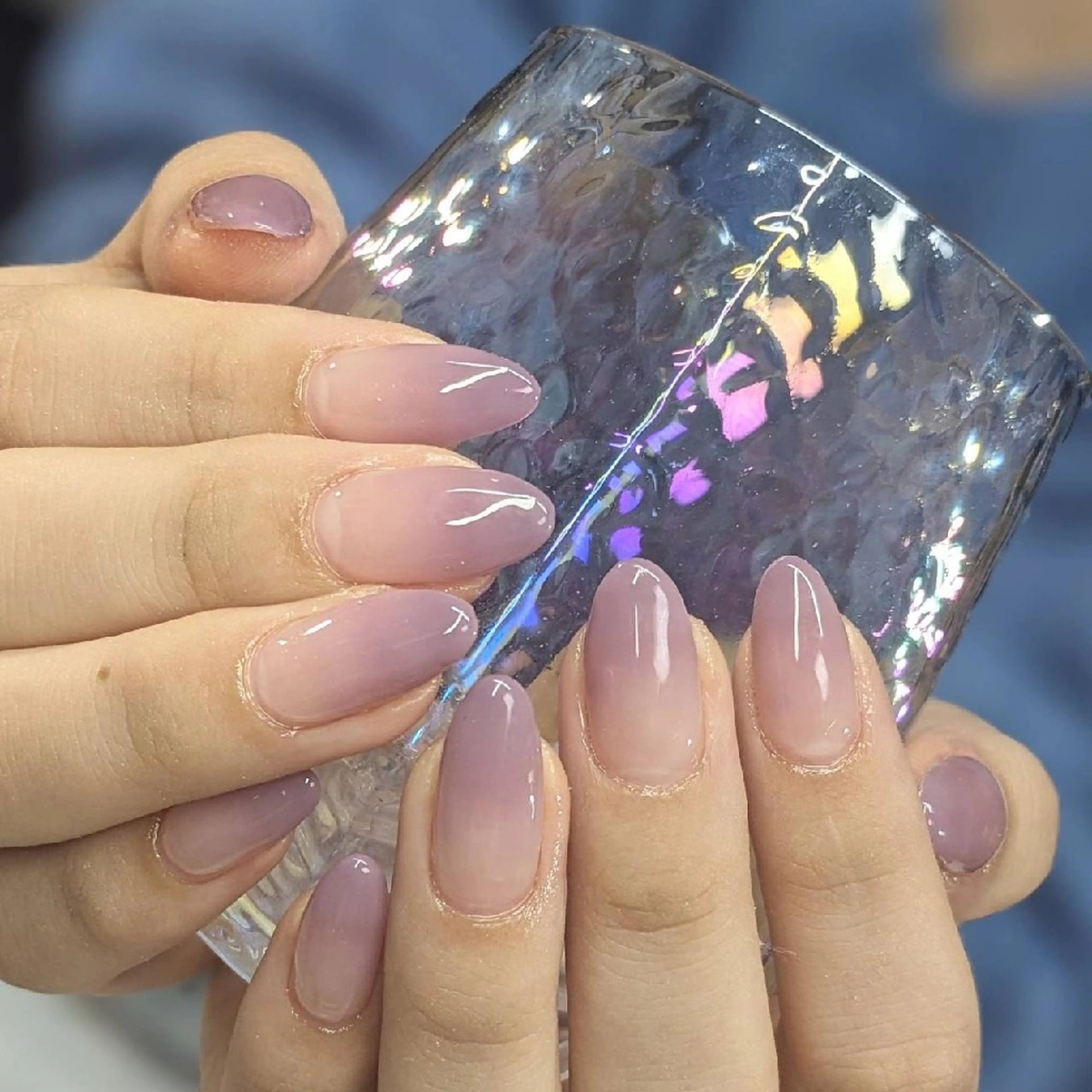 ネイル グラデーション パープル ハンドネイル ネイルサロンベルティ .keikoのネイルデザイン