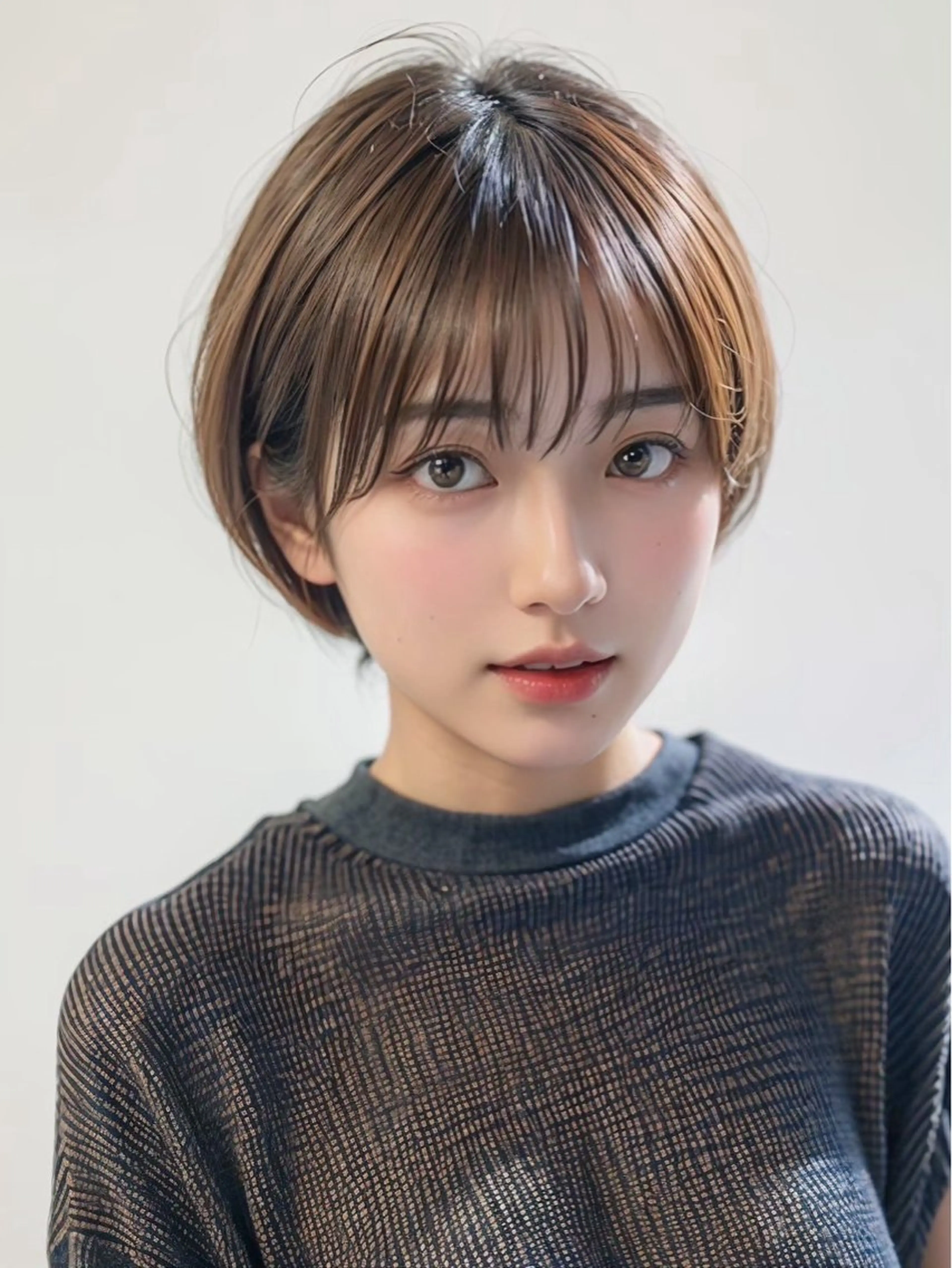 ショート ショートヘア eve🐰束間まつ毛 /透明感カラーのヘアスタイル