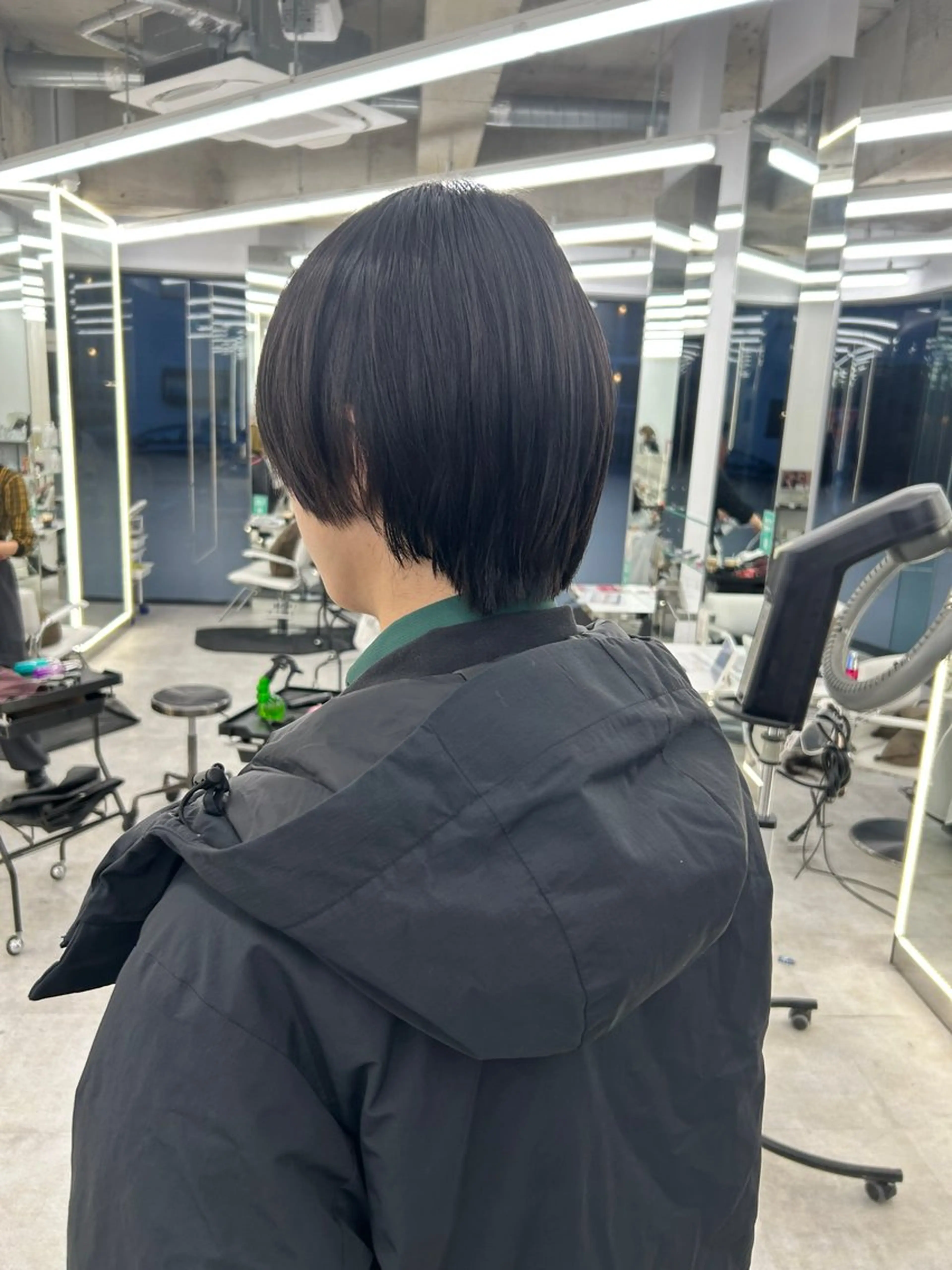 ショート カラー メンズ 縮毛矯正 はるか/透明感暗髪 /ヘアアレンジ🤍のヘアスタイル