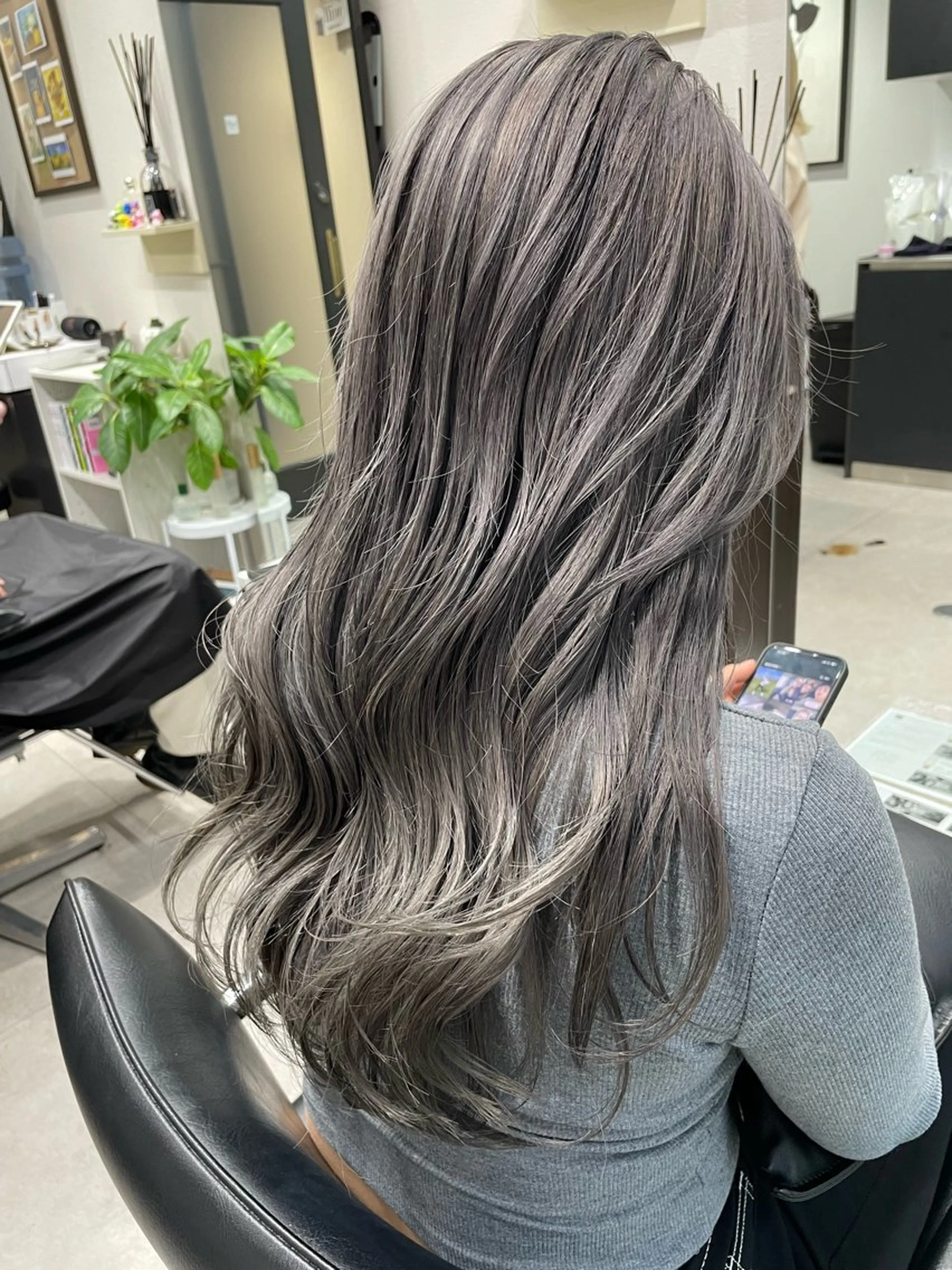 ロング カラー カット ヘアカラー 髪質改善will hairdesignのヘアスタイル