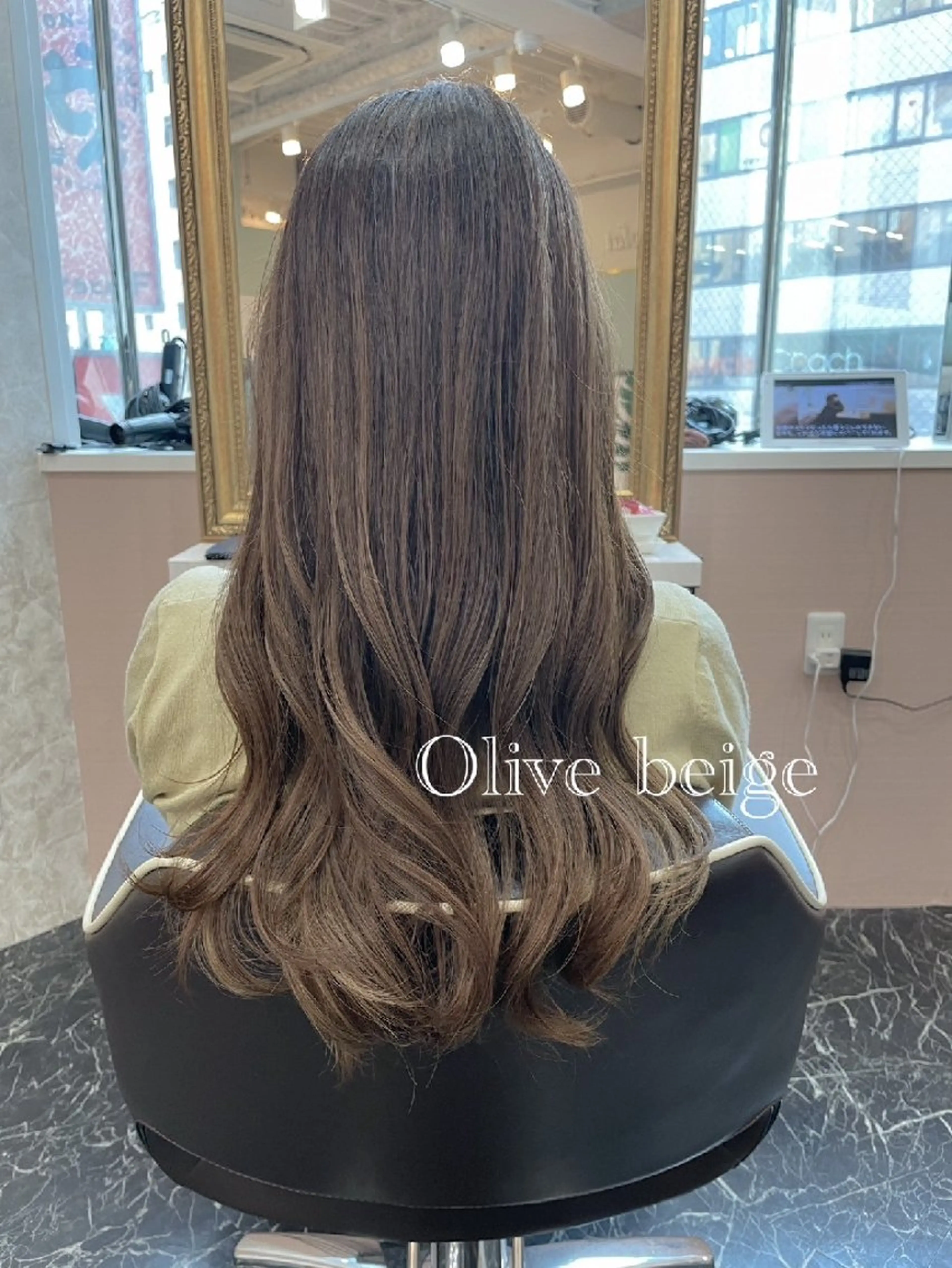 セミロング カラー 暗髪艶カラー/ 髪質改善TR/maiのヘアスタイル