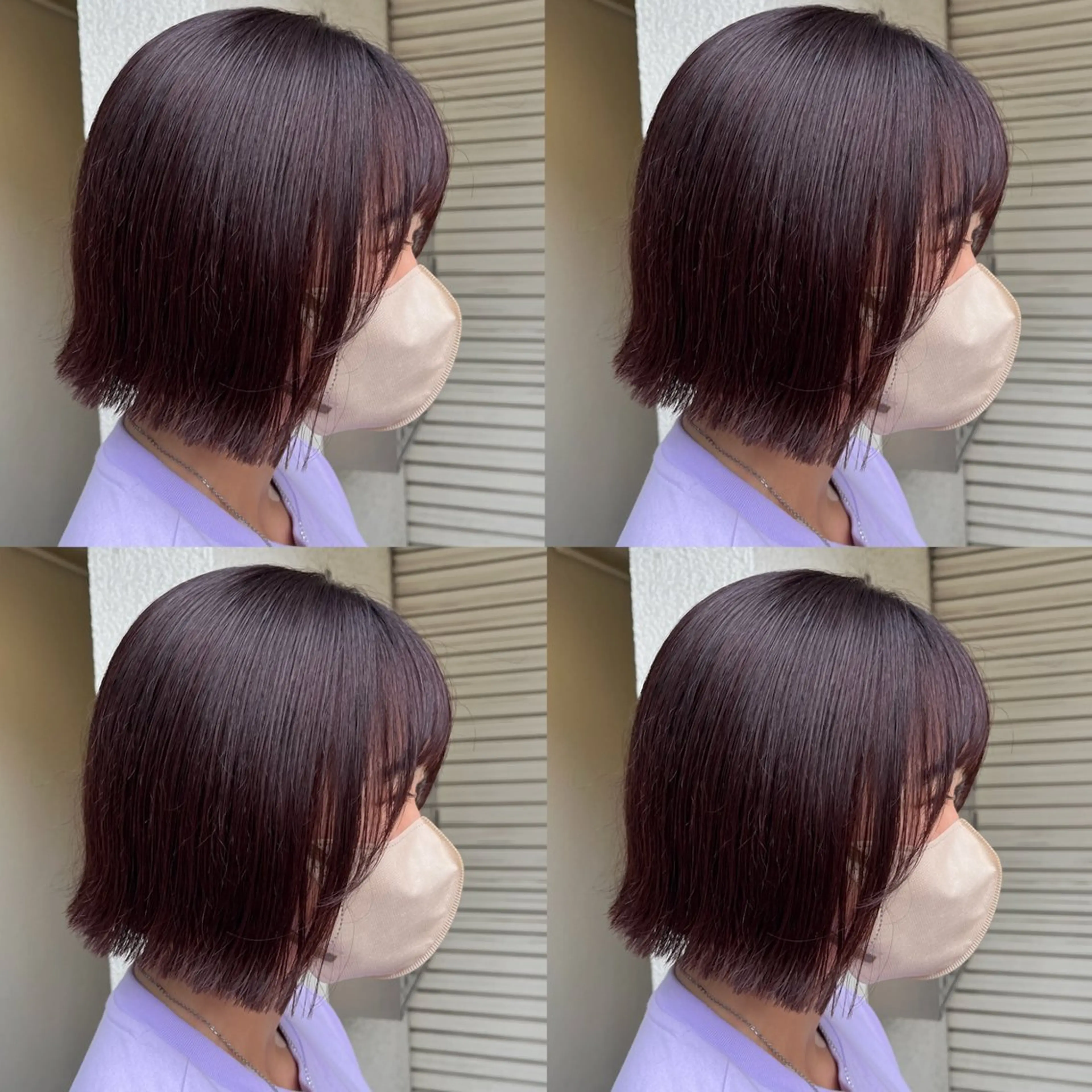 ミディアム カラー ボブ 髪質改善 トリートメント 髪質改善/縮毛矯正 seiyaのヘアスタイル