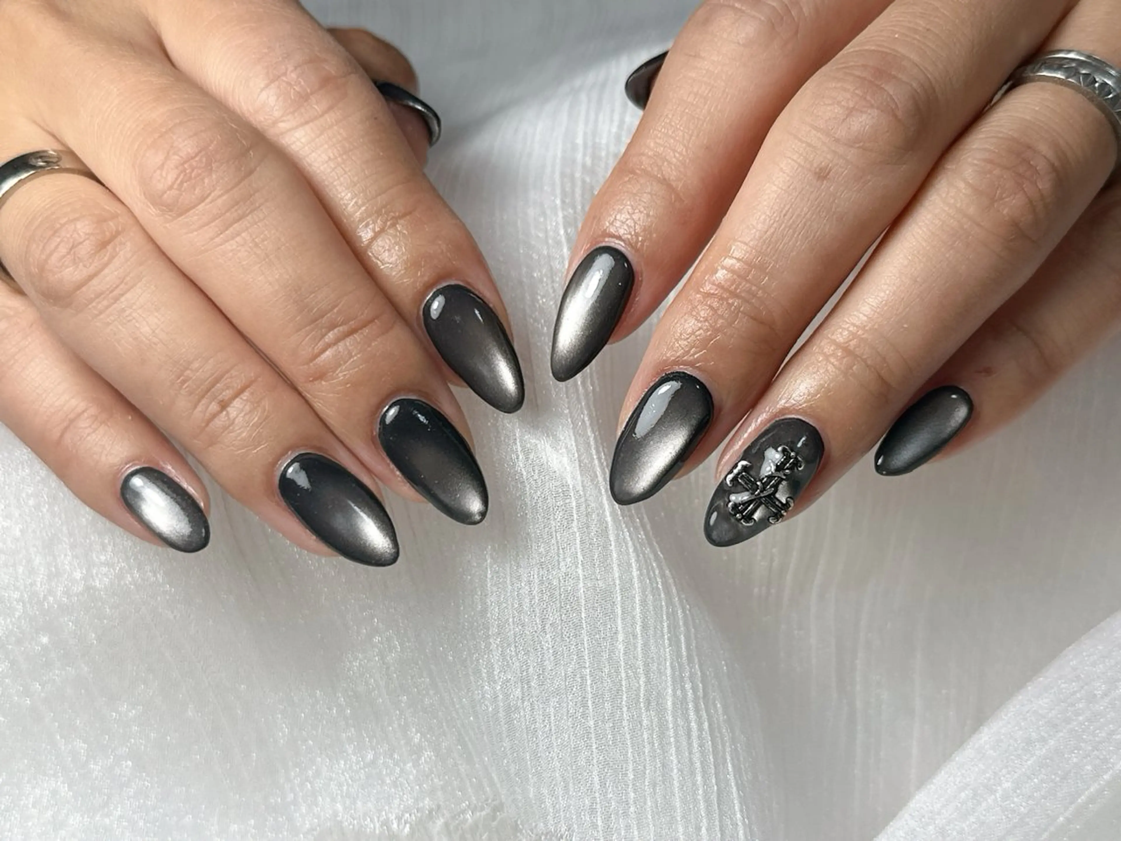 ネイル オーロラネイル 桜ネイル フラワーネイル フットネイル フレンチネイル ハンドネイル kiki nail たまプラーザのネイルデザイン