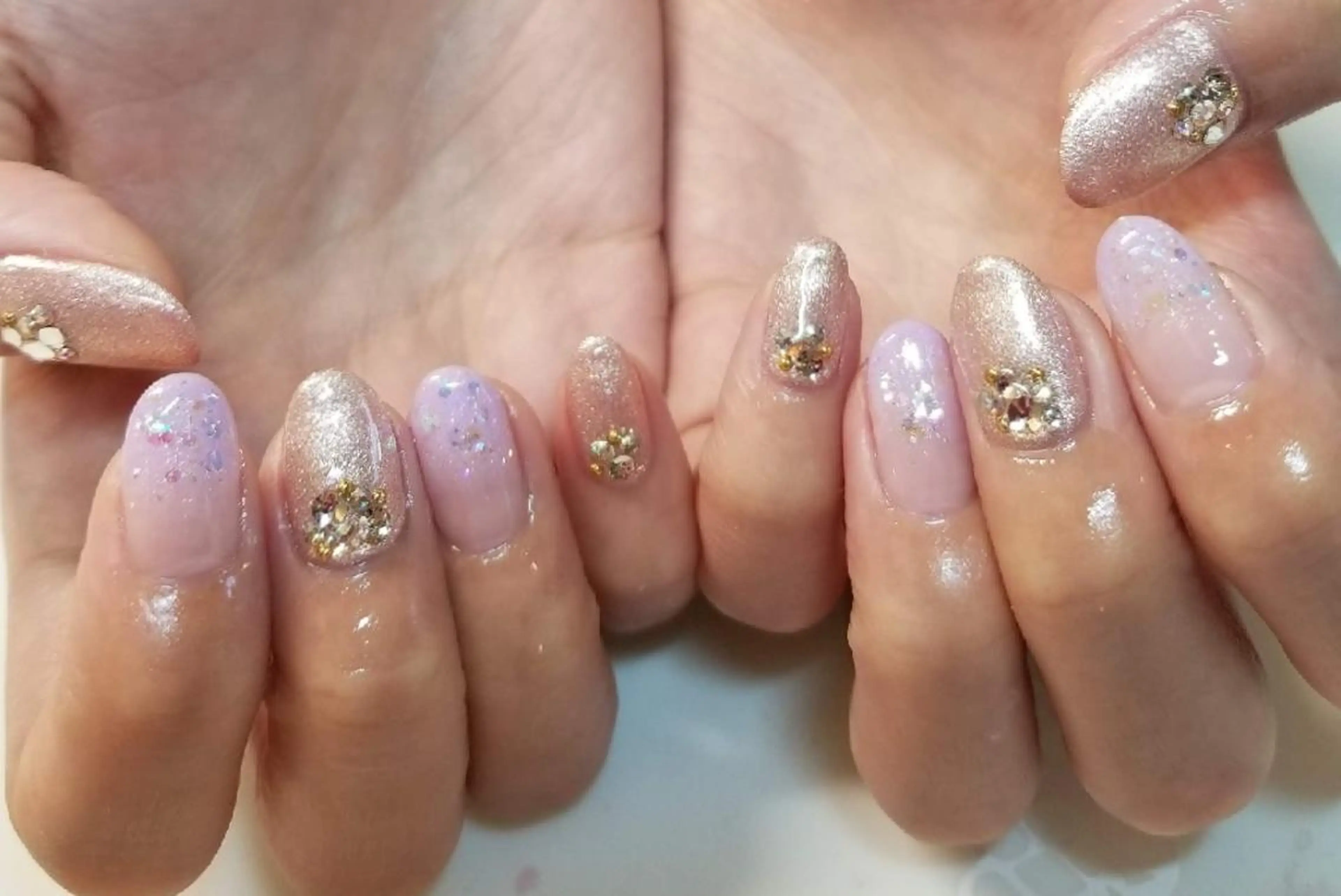 ネイル クリアネイル ハンドネイル L'instant  Nail Artzのネイルデザイン