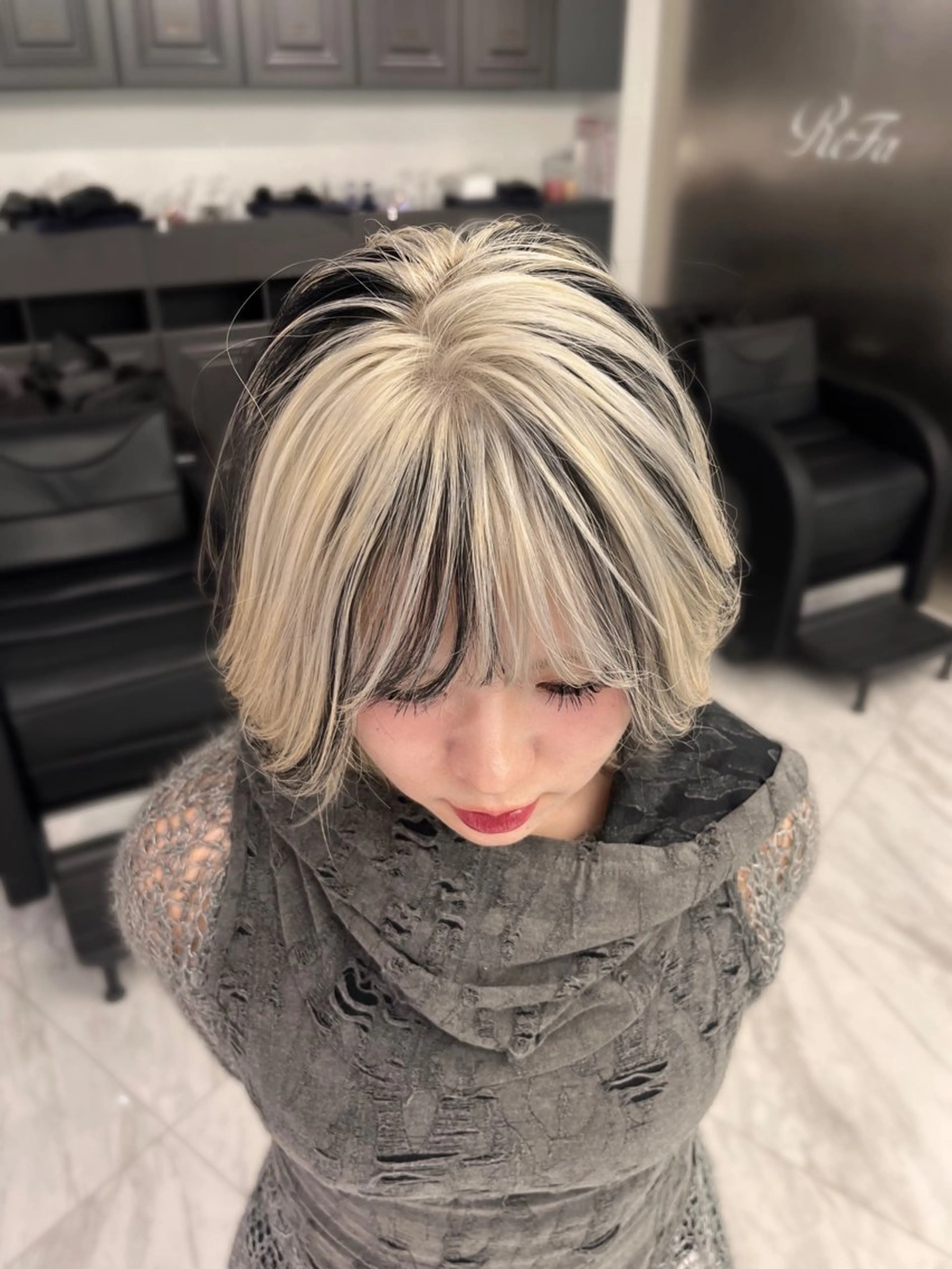 セミロング カラー デザインカラー ヘアカラー 吉祥寺/個性派/ kazuha🩰のヘアスタイル
