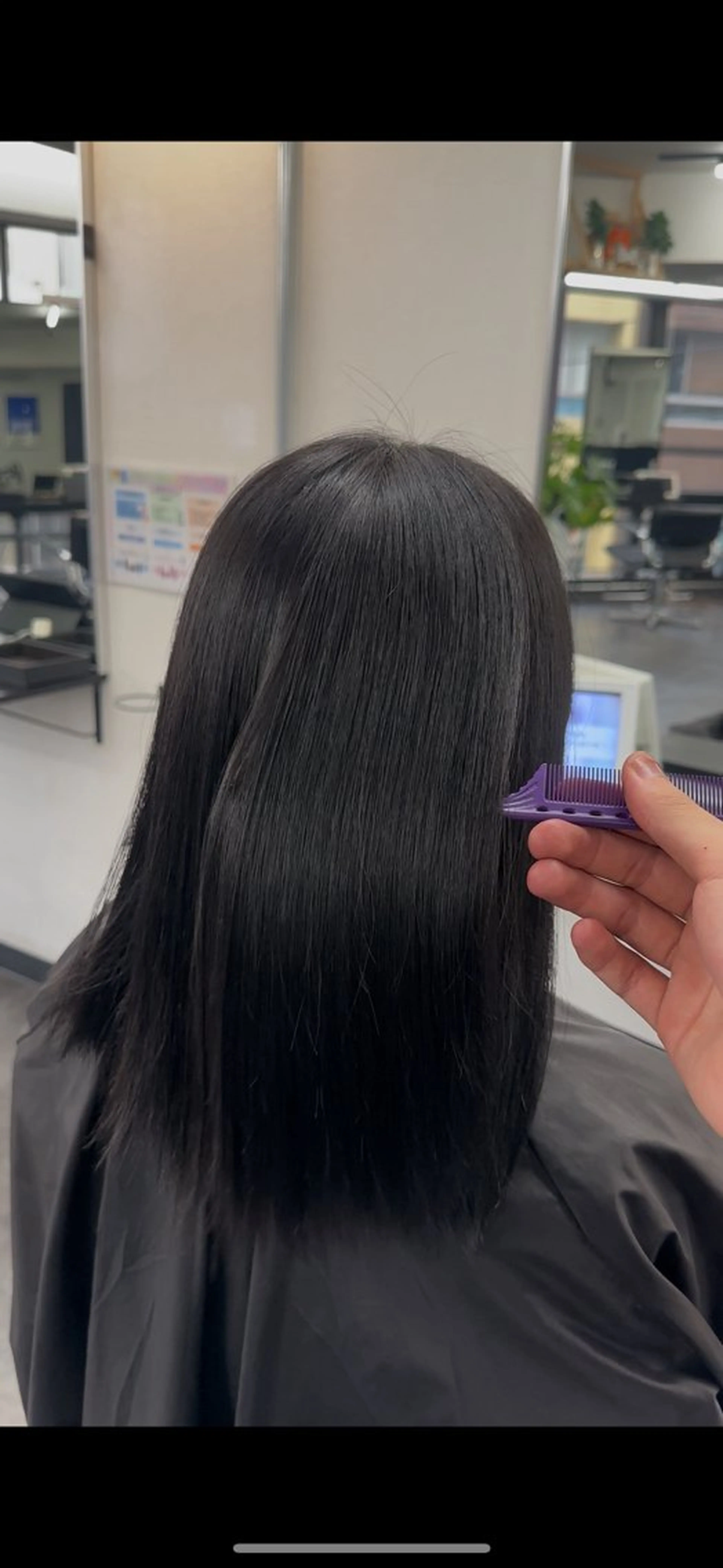 セミロング カラー レイヤーカット/ボブ 似合わせ/透明感カラのヘアスタイル