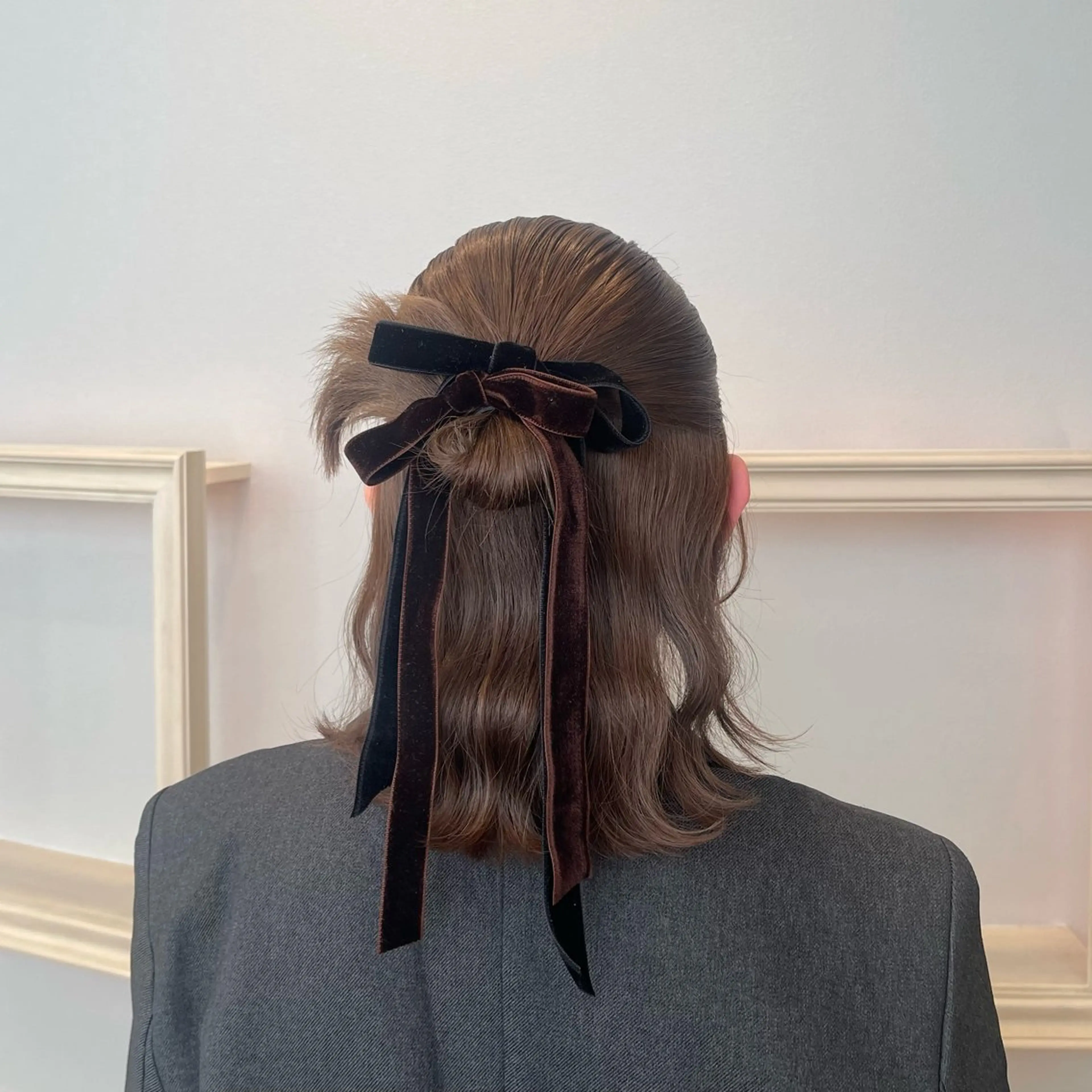 ミディアム ヘアアレンジ ハーフアップ 横浜アレンジ/メンズ カット/yuukaのヘアスタイル