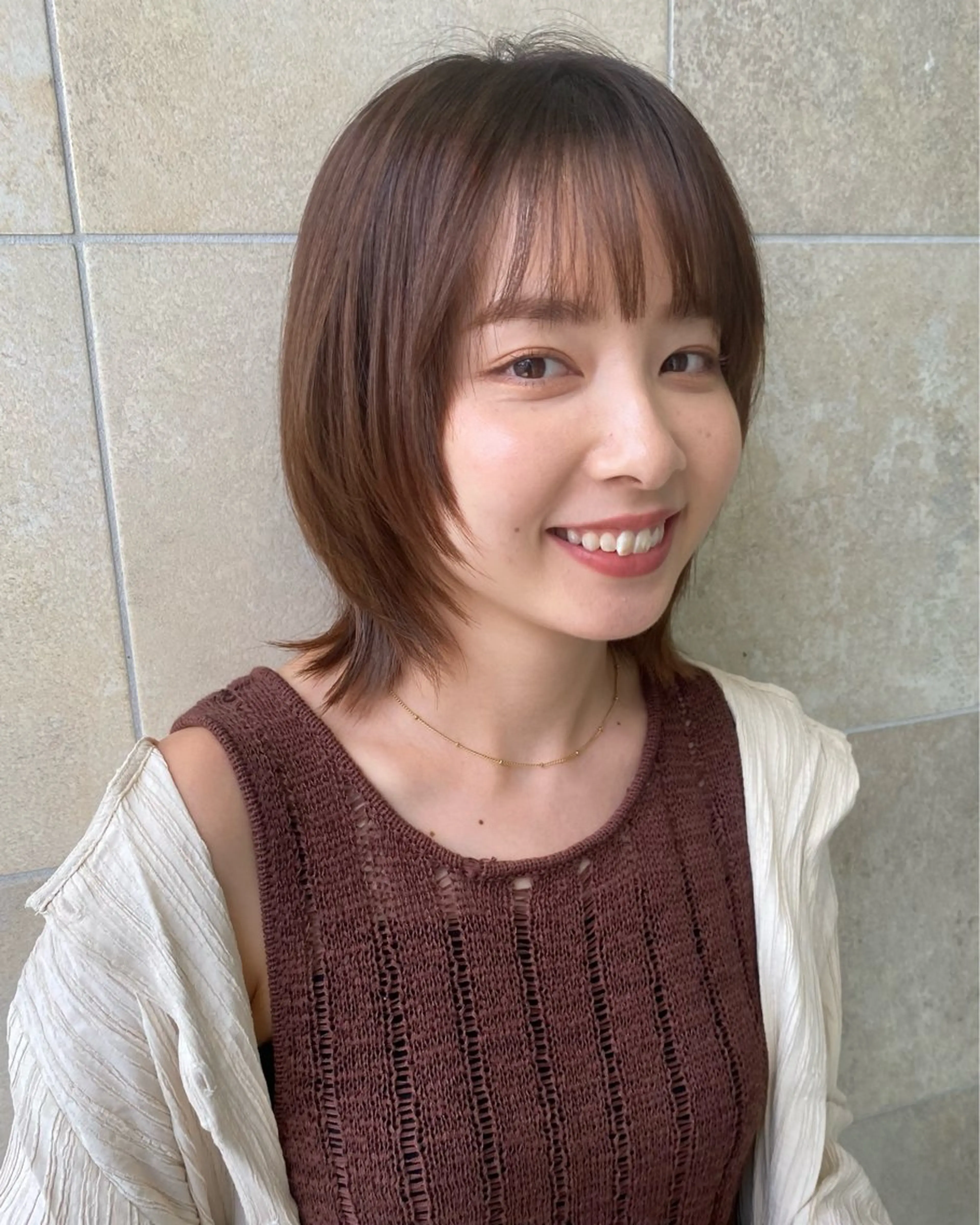 ショート ボブ ウルフカット ウルフボブ 艶髪/透明感/ 三宅晴香のヘアスタイル