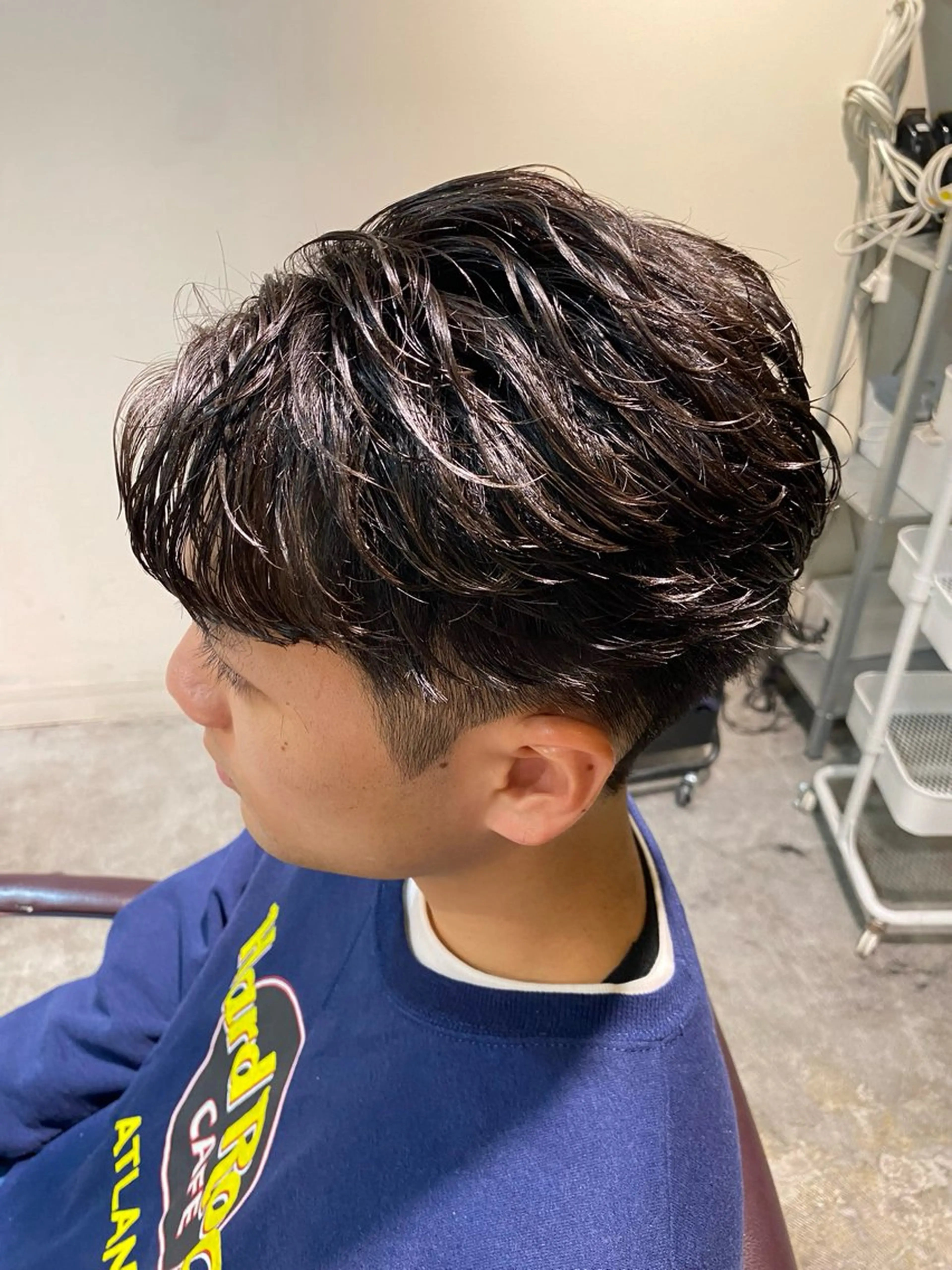 パーマ メンズ カット パーマ パーマ特化/フェザー パーマシャドウ/真生のヘアスタイル