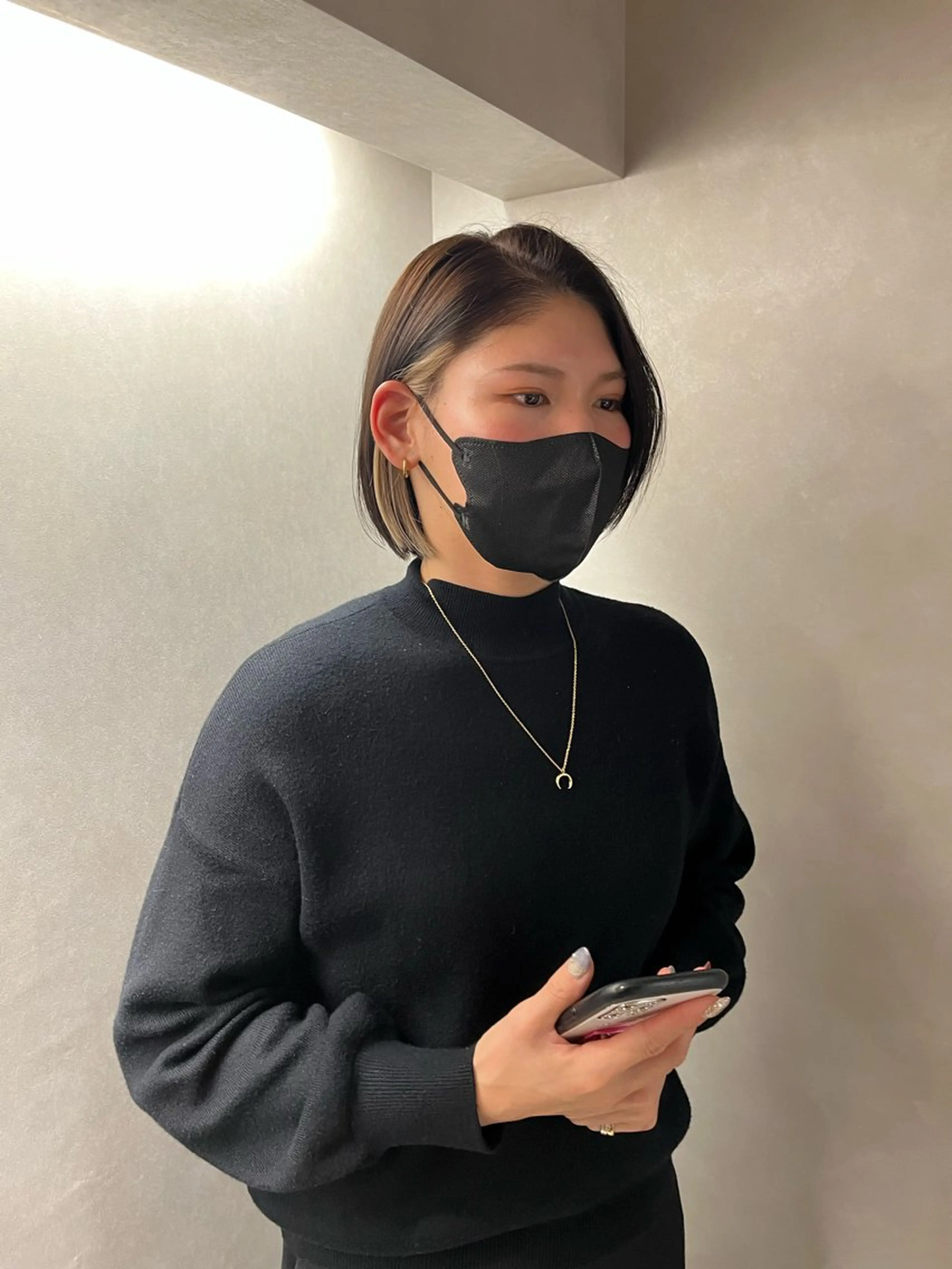 ショート カラー ベージュカラー ブリーチ インナーカラー ホワイトベージュ 若命燿史／レイヤー 縮毛矯正/髪質改善のヘアスタイル