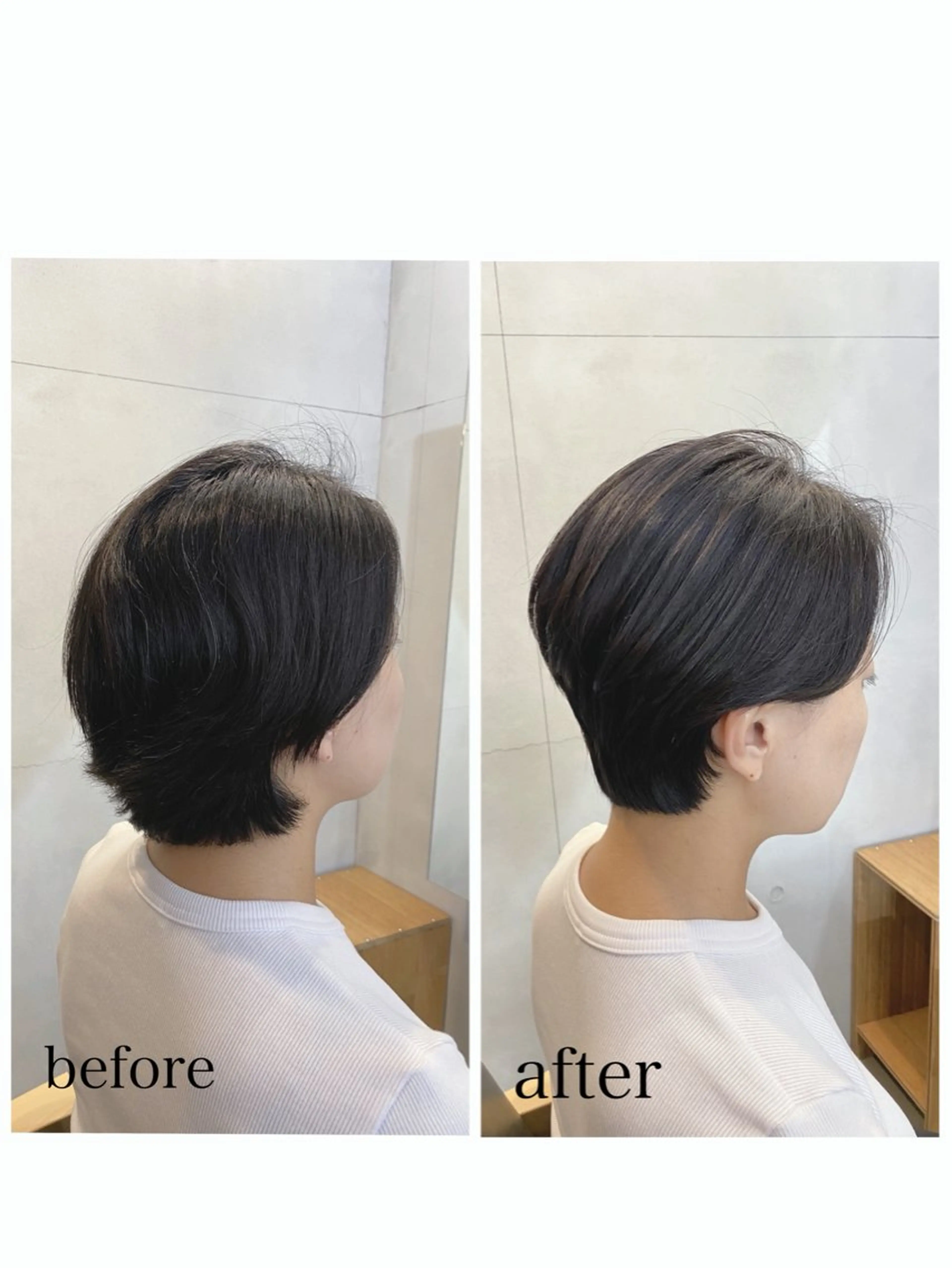 ショート ショートボブ ボブ ショートヘア conne& ririのヘアスタイル