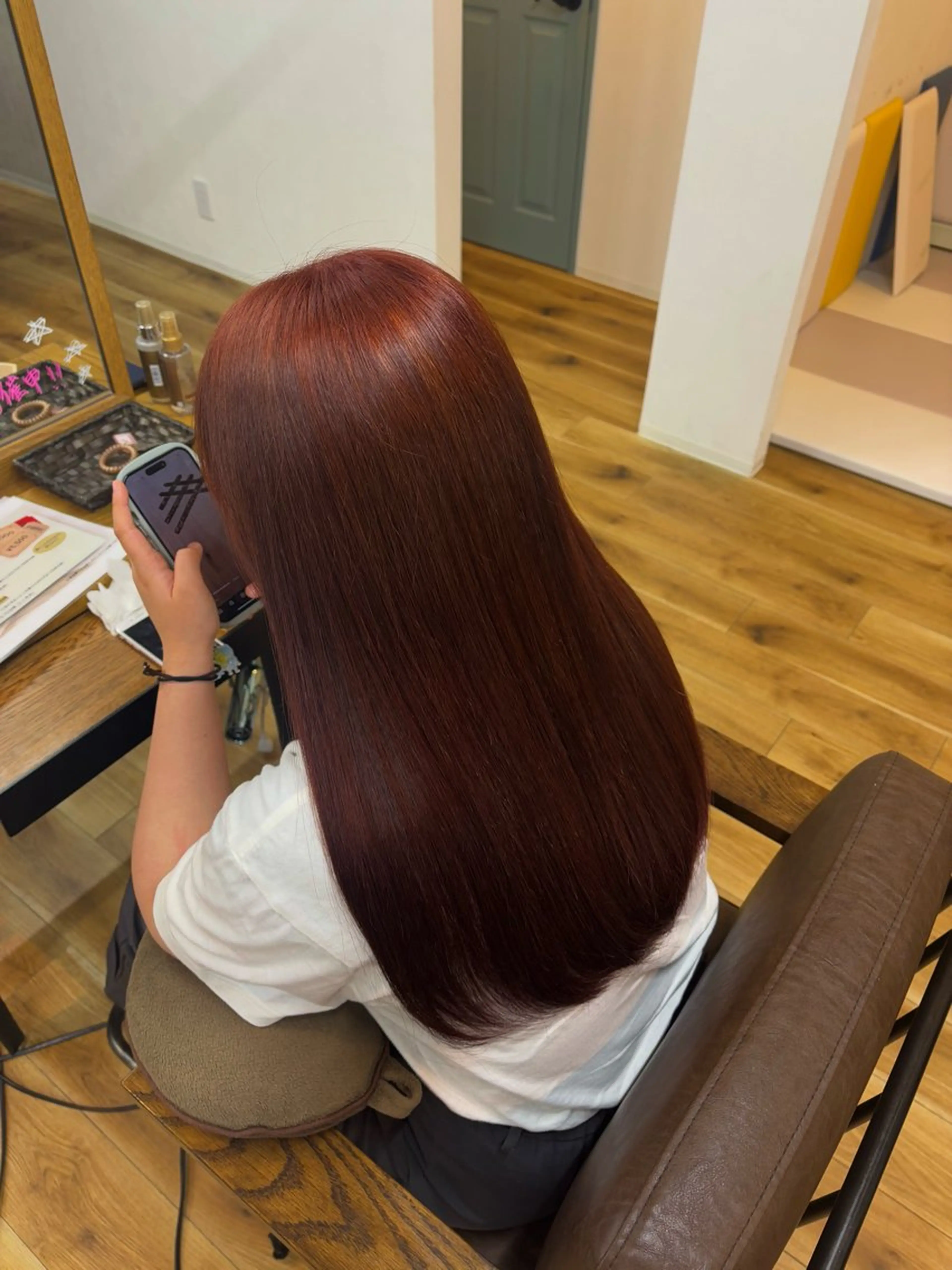 ロング カット ヘアカラー トリートメント ビフィーノ・モーダ所属・よこやま かりん🎵のヘアスタイル