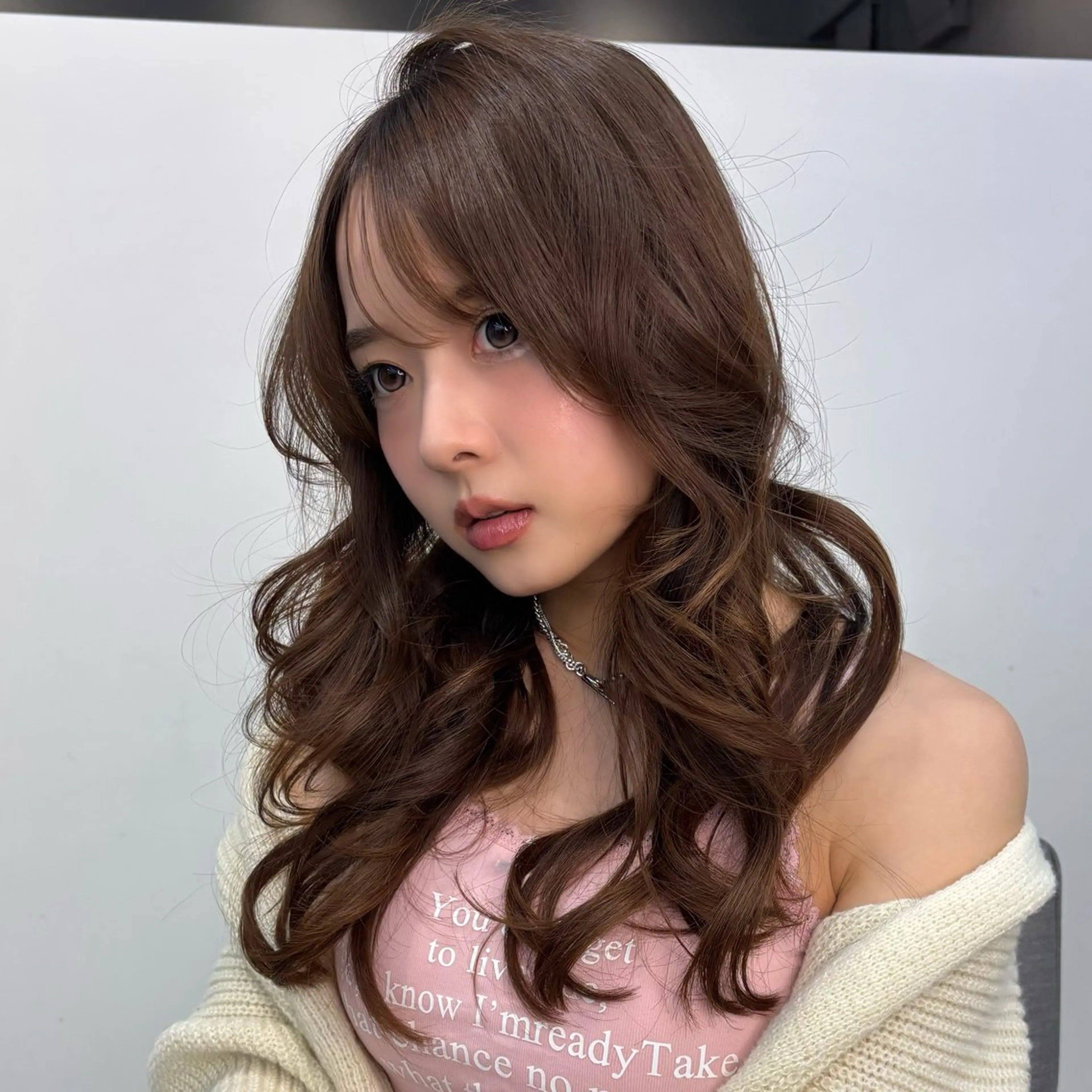 ロング カラー カット ヘアカラー トリートメント 前髪カット/韓国/ モモカ🎀のヘアスタイル