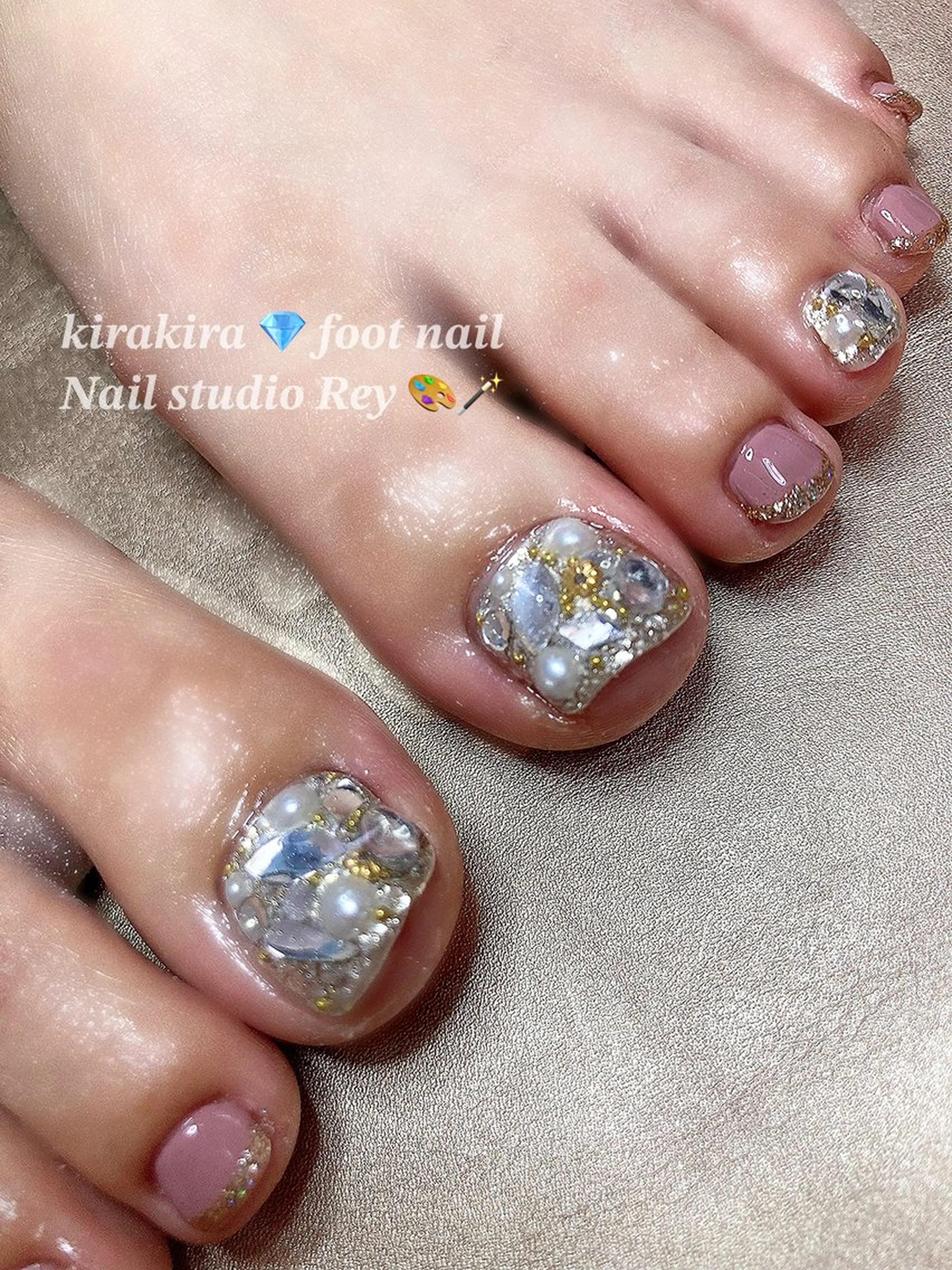 《デザインやりたい放題🌱》ご新規様クーポン🩵 👣 foot 10本フルアートの写真