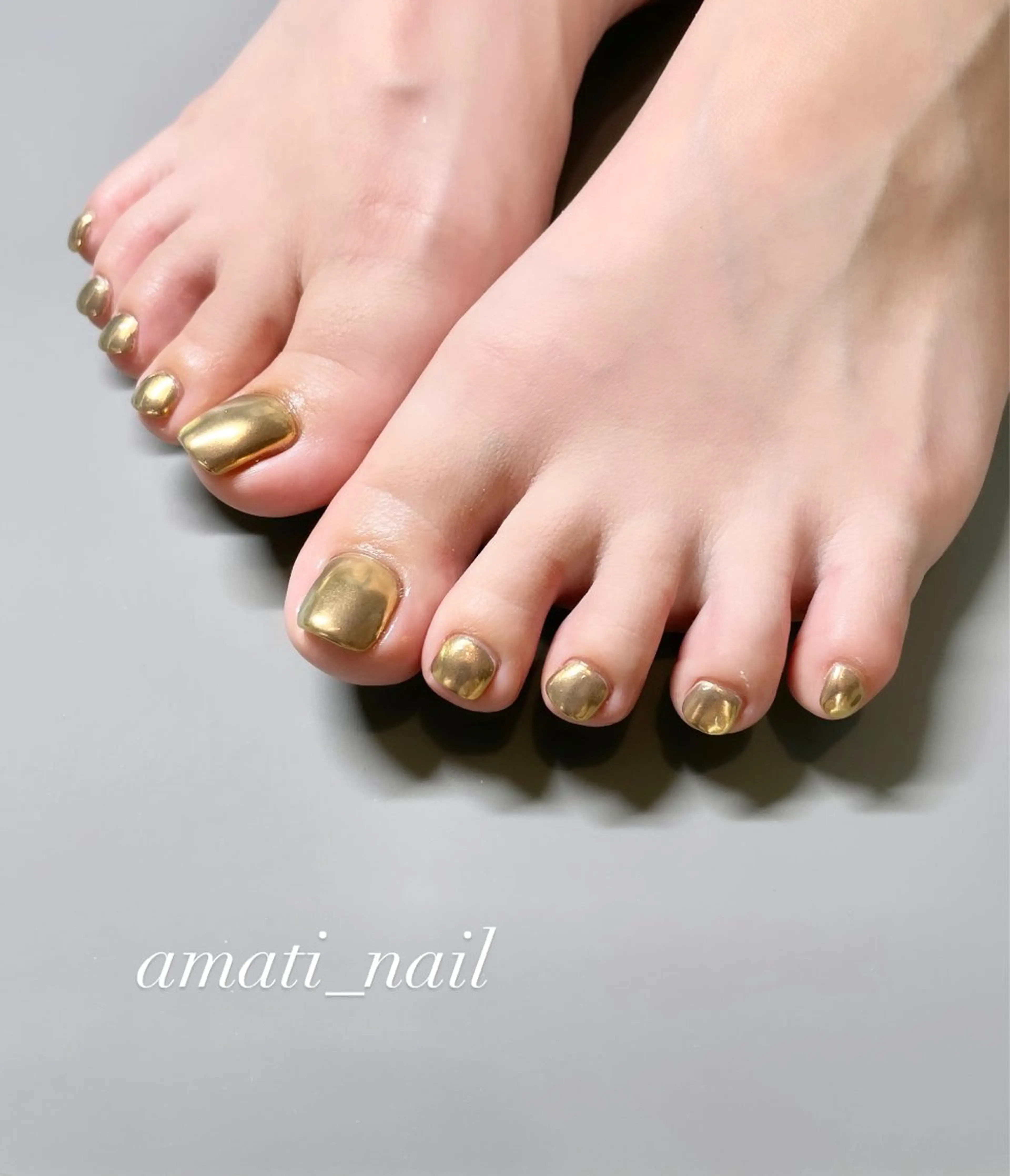 ネイル フットネイル ジェルネイル マグネットネイル ミラーネイル ニュアンスネイル フットネイル amati_nail TAKAKOのネイルデザイン