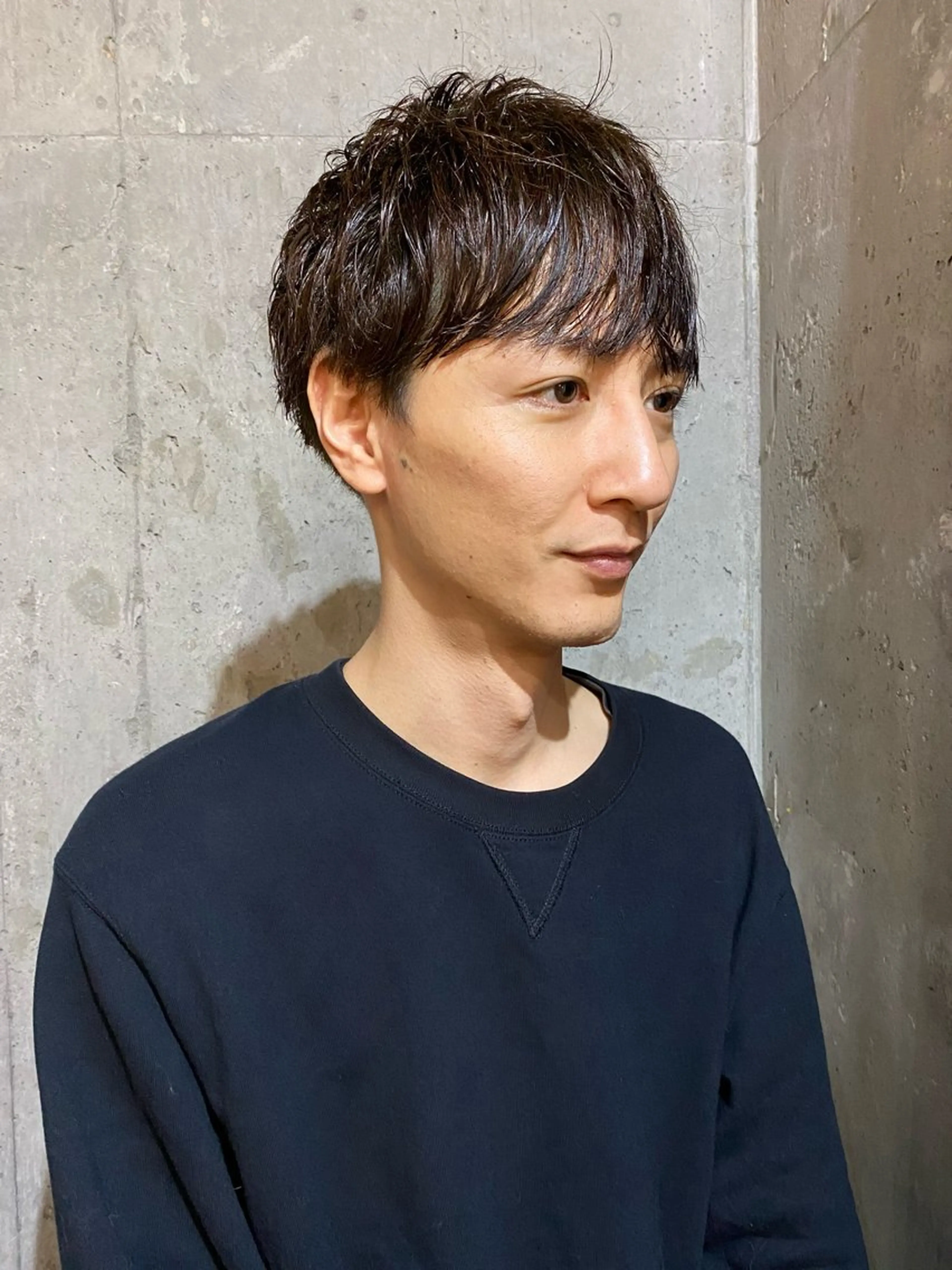 ショート メンズ マッシュ レイヤーカット ショートヘア カット KAWAHARA YUKIのヘアスタイル