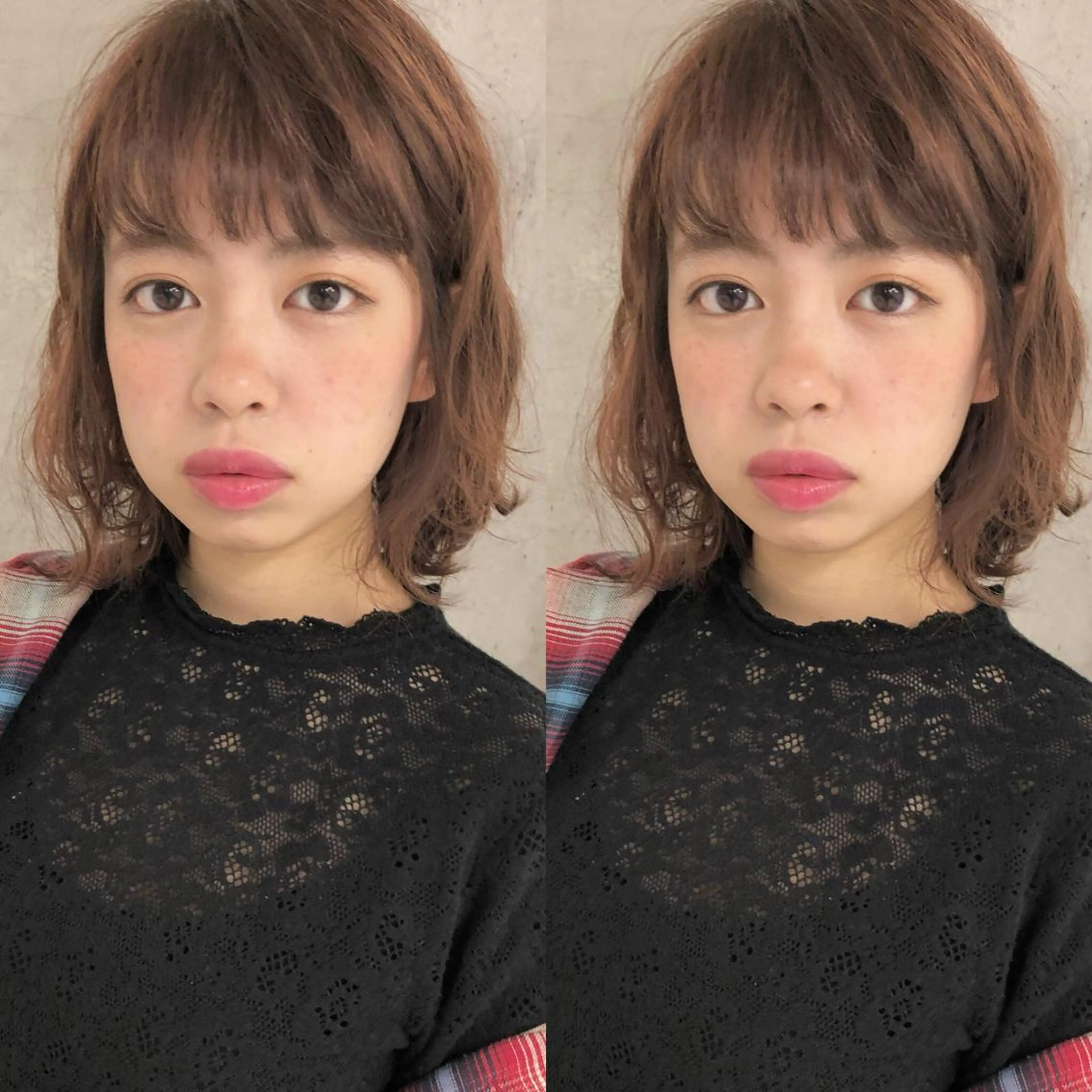 ミディアム カラー パーマ ヘアアレンジ ボブ 【白髪ぼかし 専門GBG】自由が丘のヘアスタイル