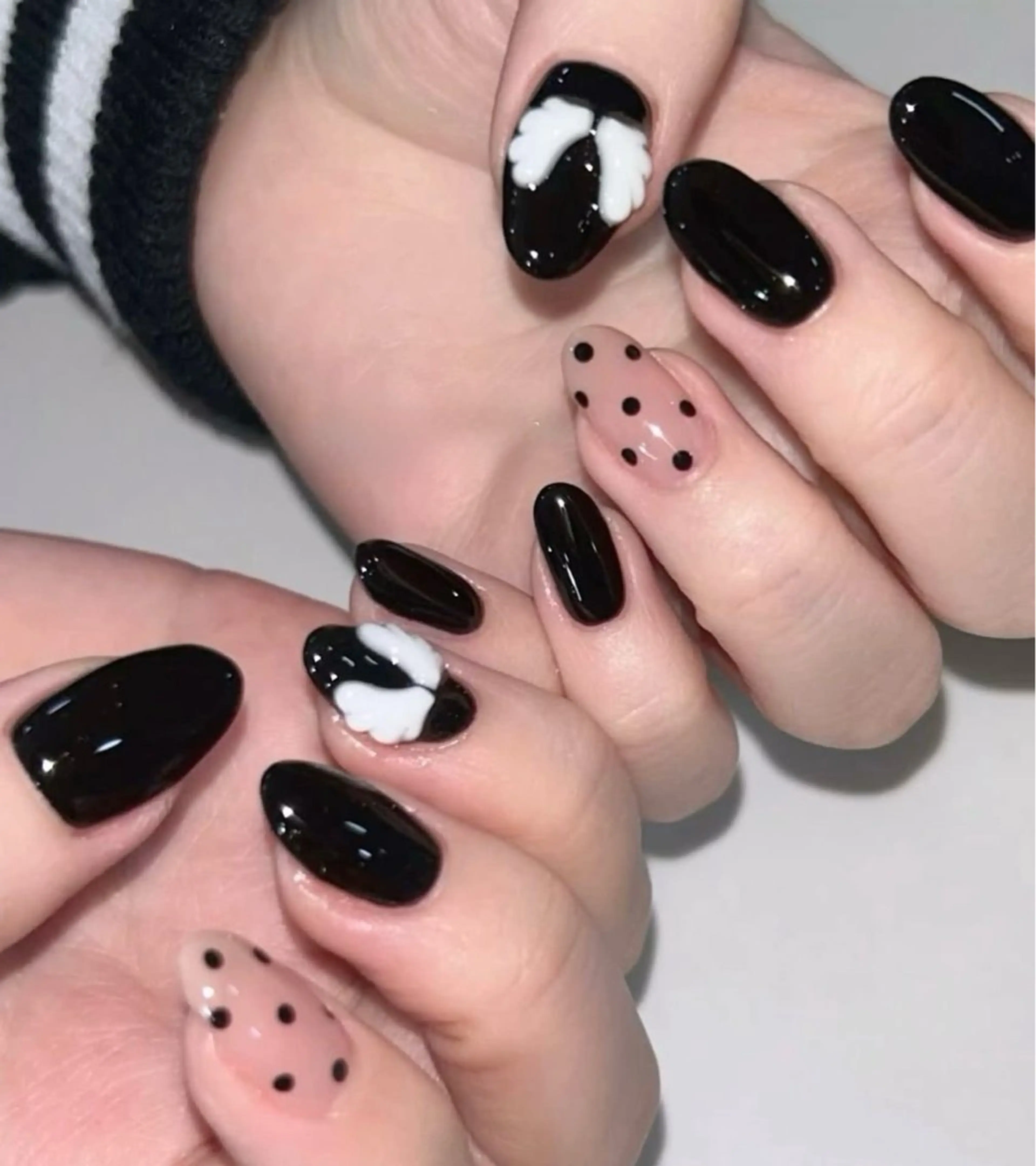 ネイル 長さ出し フレンチネイル グラデーション 卒業式 マグネットネイル MIHANA NAILのネイルデザイン