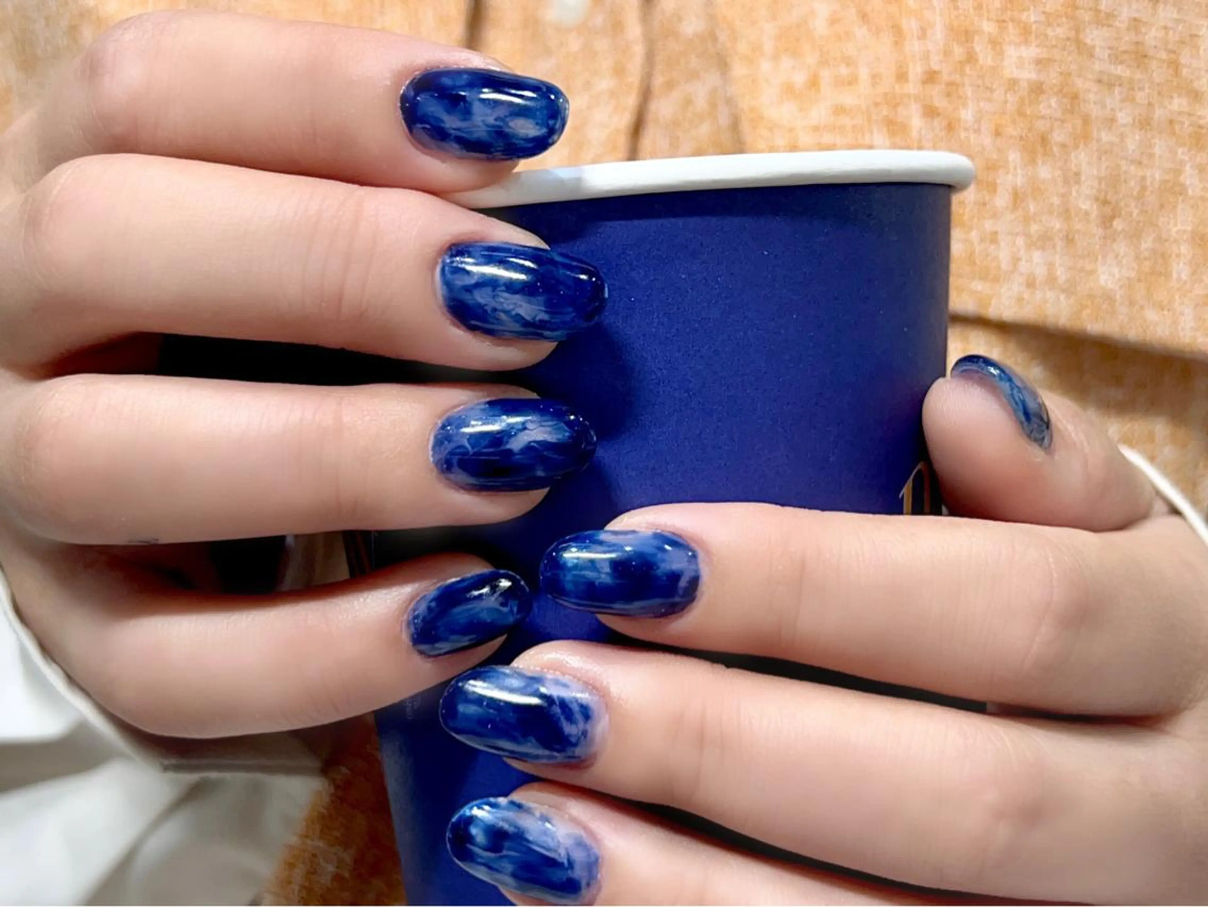 ネイル ワンカラーネイル 💙0203 munimusanのネイルデザイン