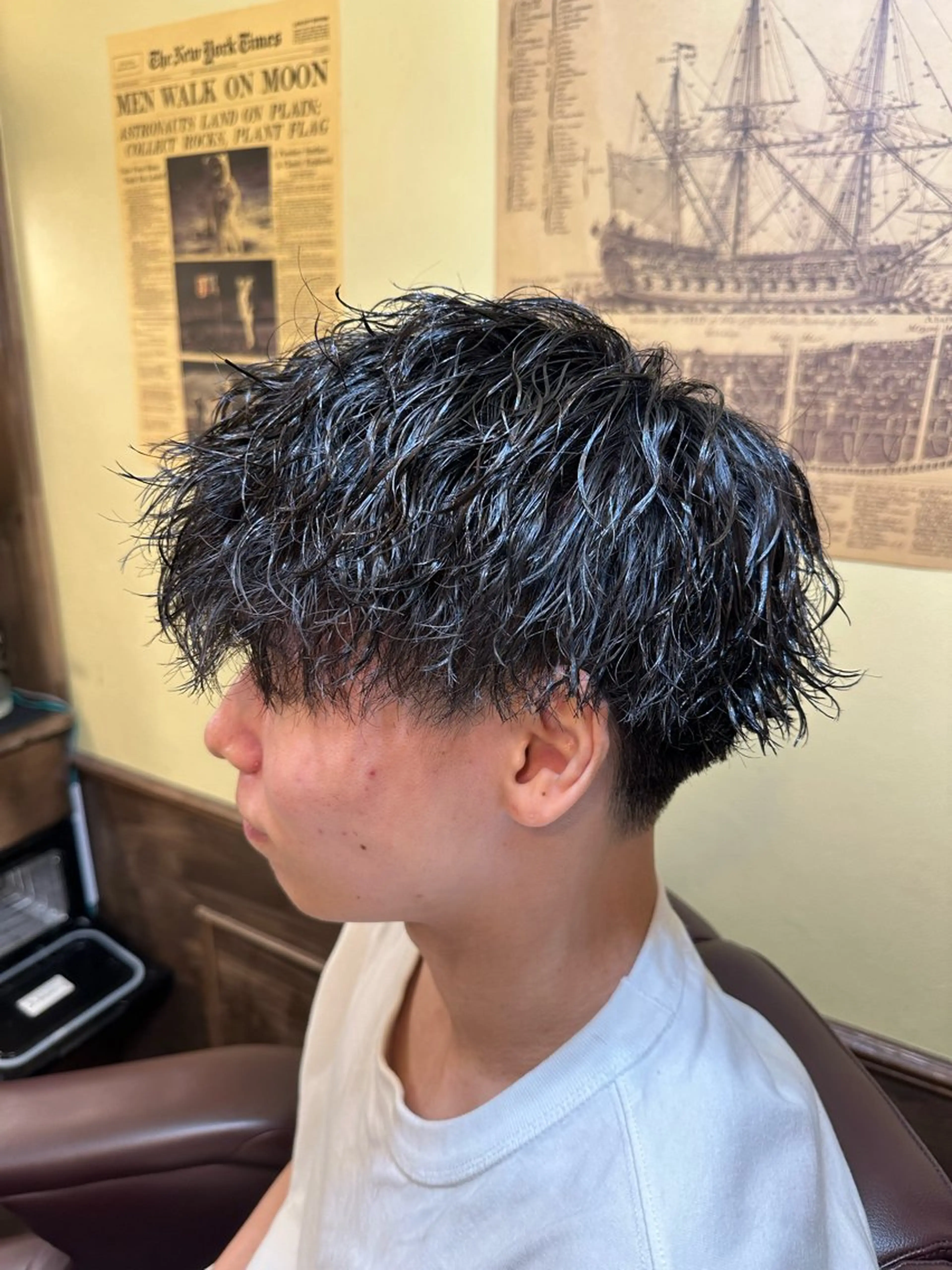 カット+パーマ+ヘアセット※ショート、ミディアムスタイルのみの写真