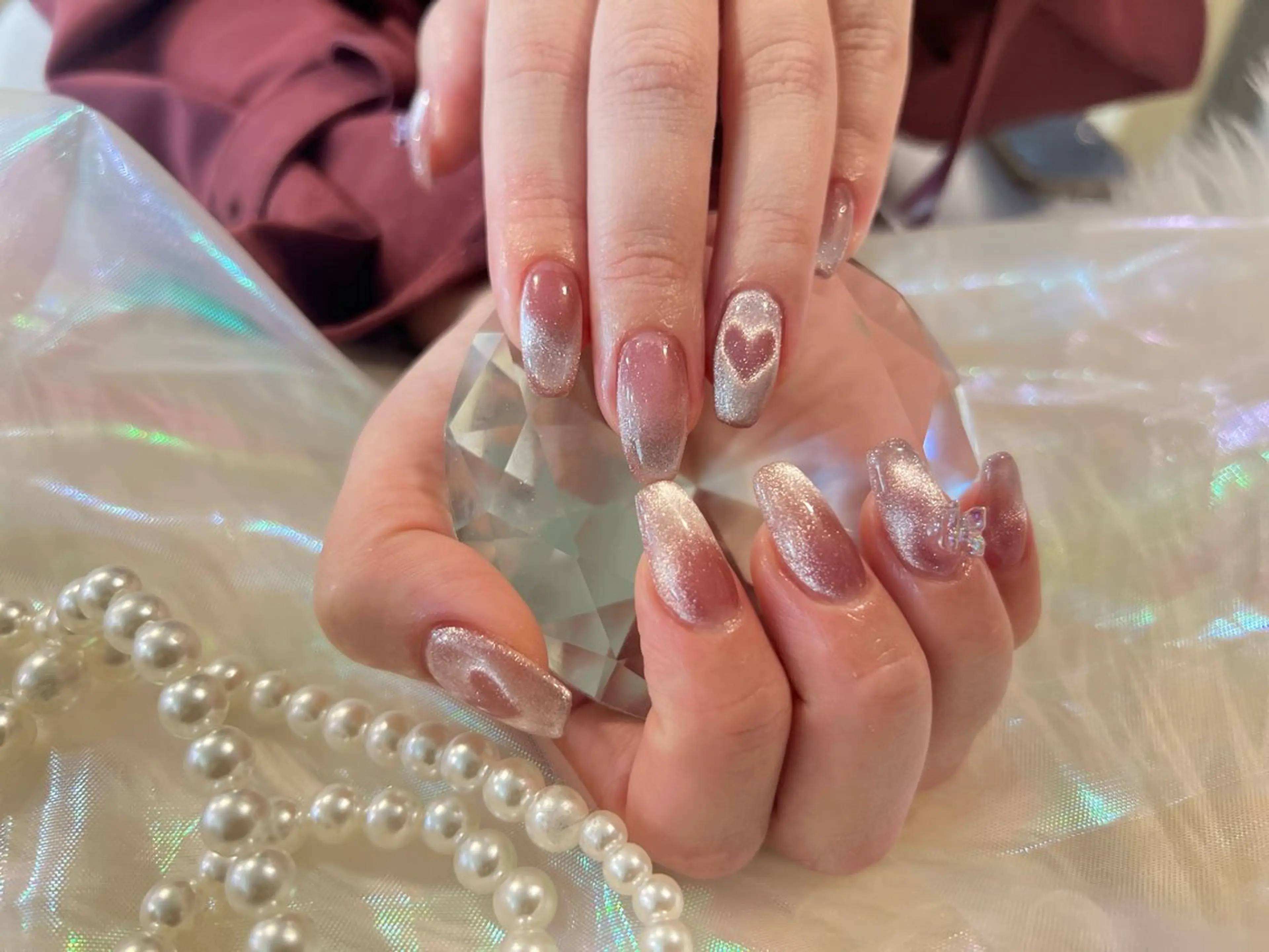 ネイル ハート マグネットネイル 88-nail. MAKIのネイルデザイン